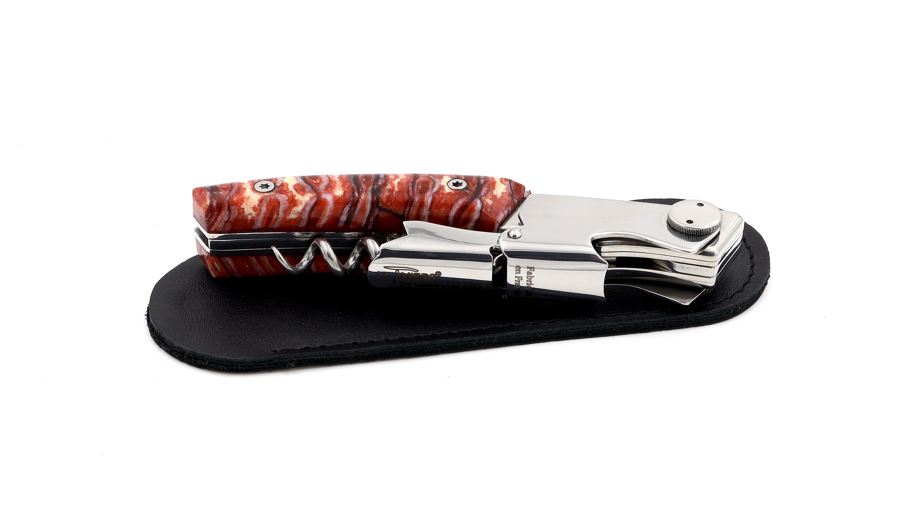 Claude DOZORME Thiers Sommeliermesser LUX Mammutbackenzahn rot zweistufig