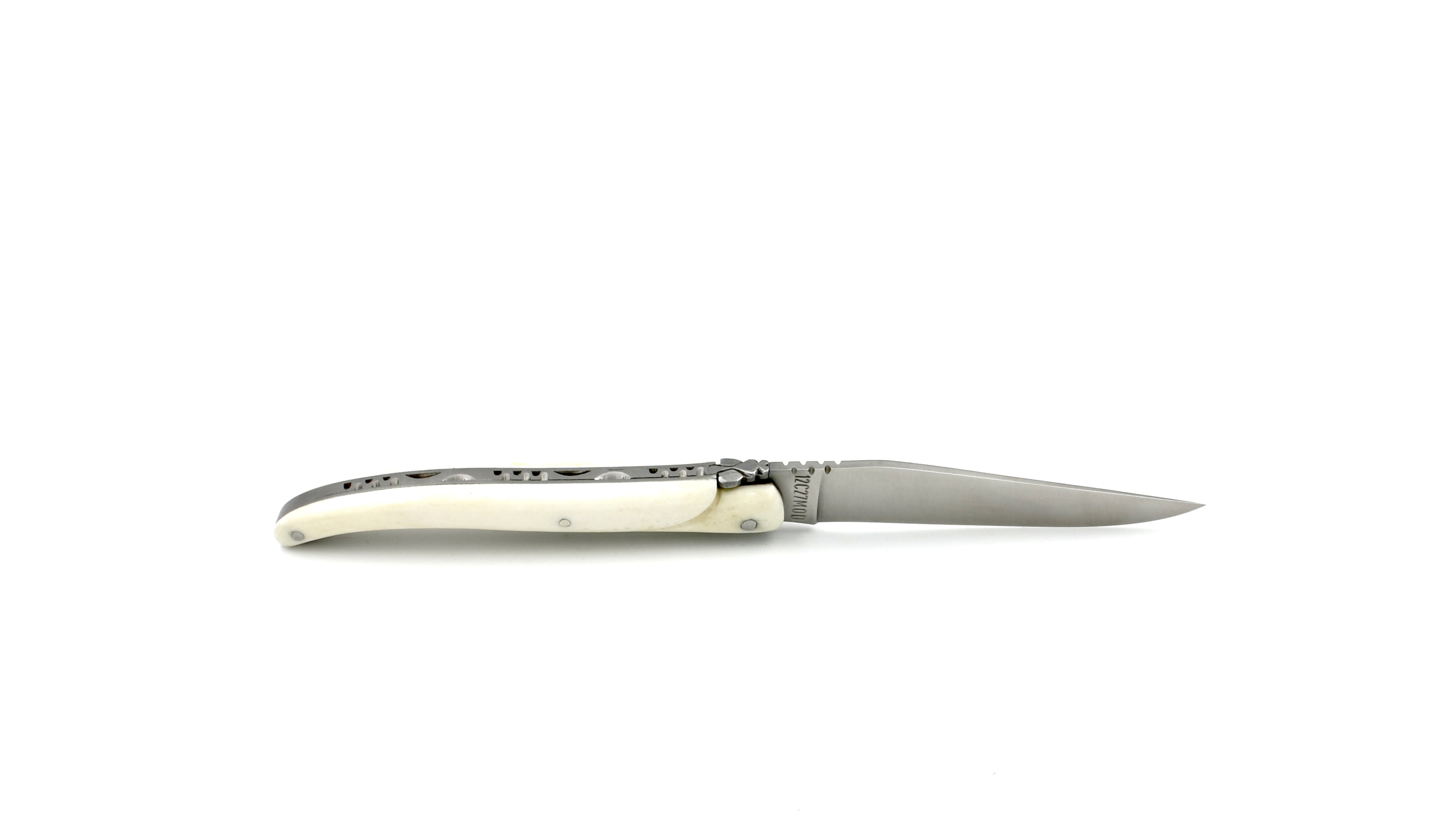 Laguiole en Aubrac bone full handle 10 cm