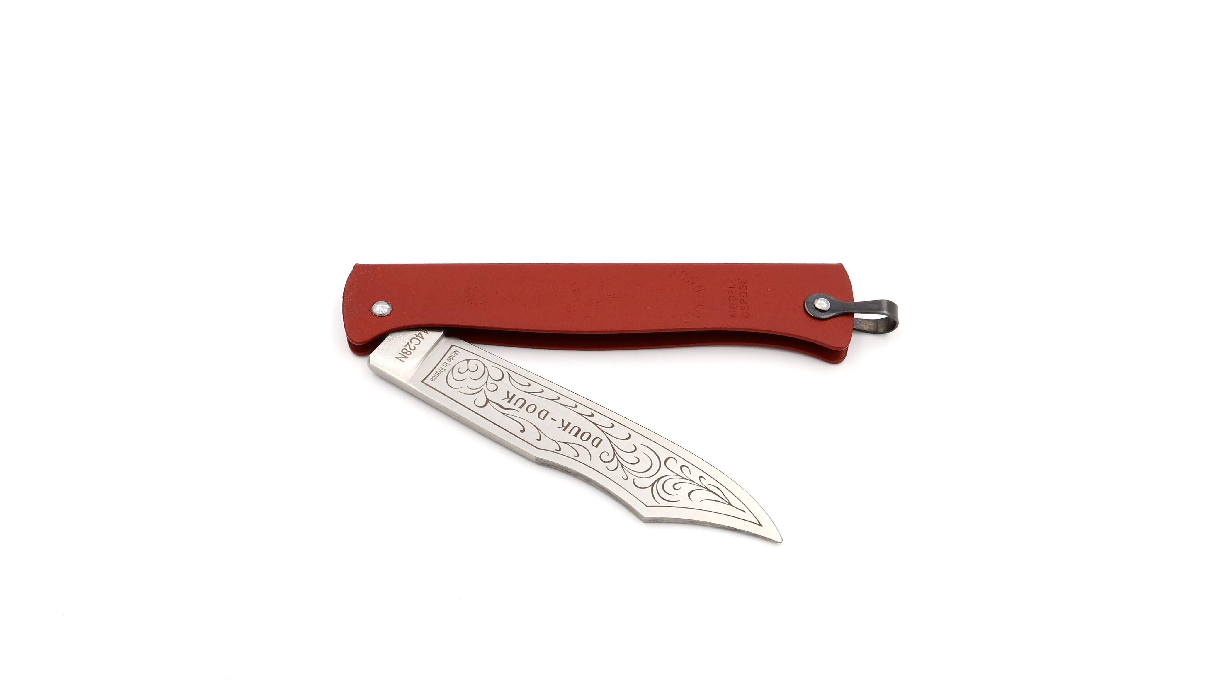 Cognet DOUK-DOUK knife red 11 cm 14C28N 