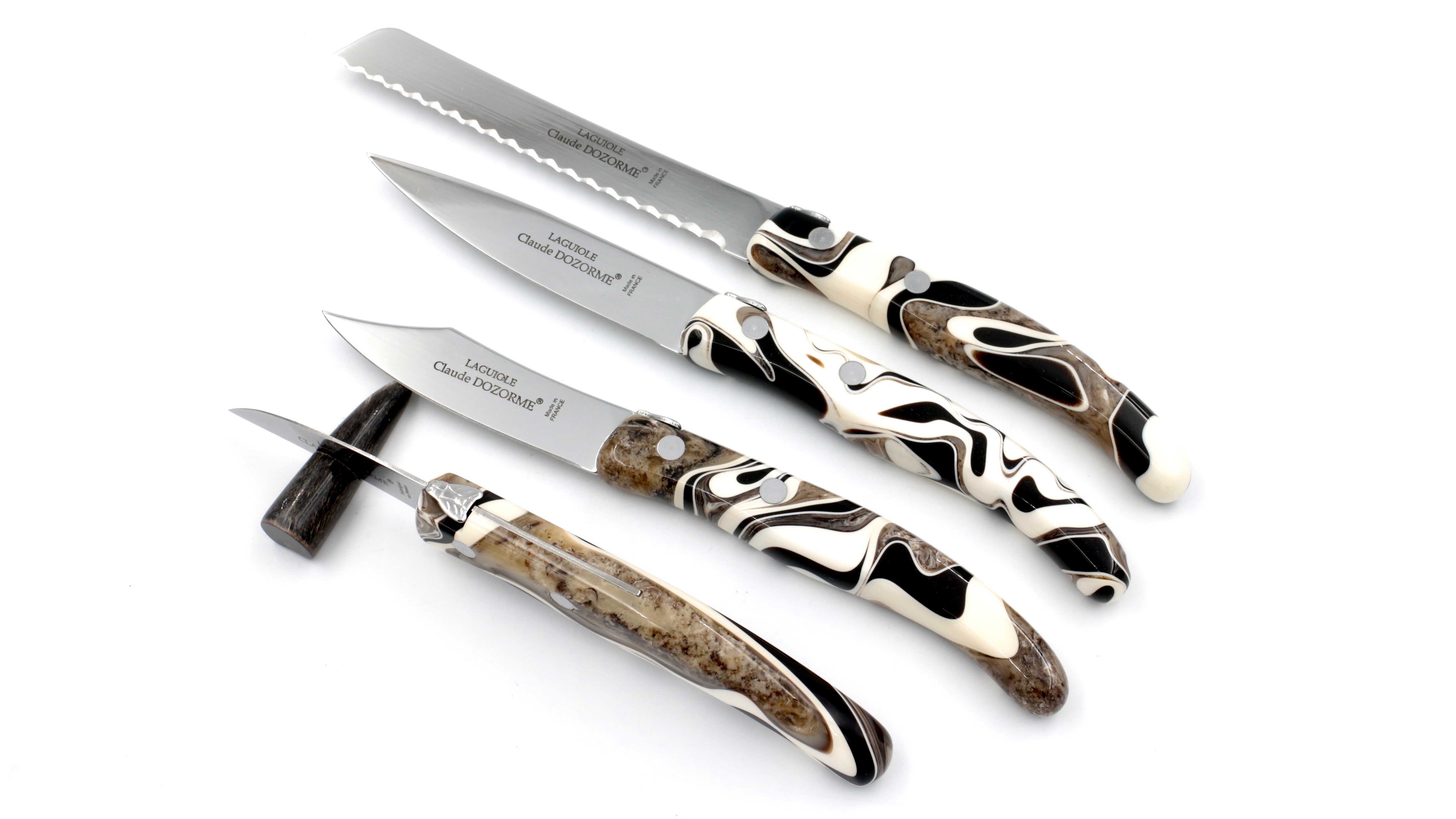 Claude DOZORME BERLINGOT Laguiole Steakknives Set of 6  Claude DOZORME BERLINGOT Laguiole Steakknives Set of 6