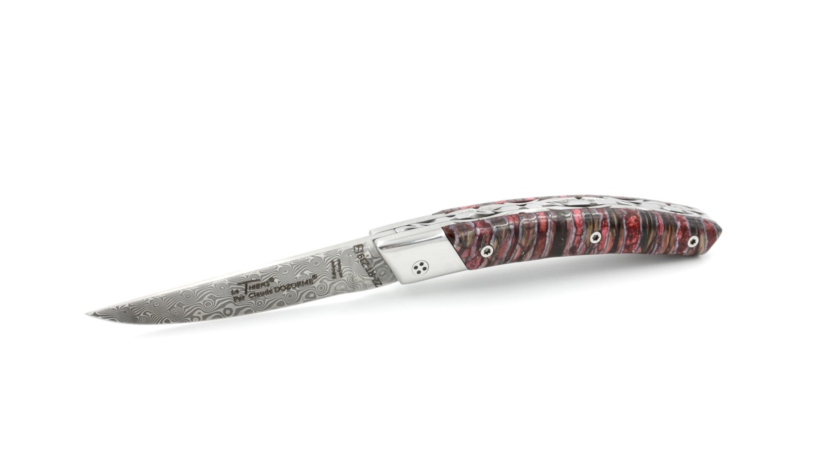 31E16F6E-BAFA-4330-A0CE-DBE71E91986E_1_105_c Claude DOZORME Thiers RLT L'ATLIER Mammutbackenzahn rot Damastklinge