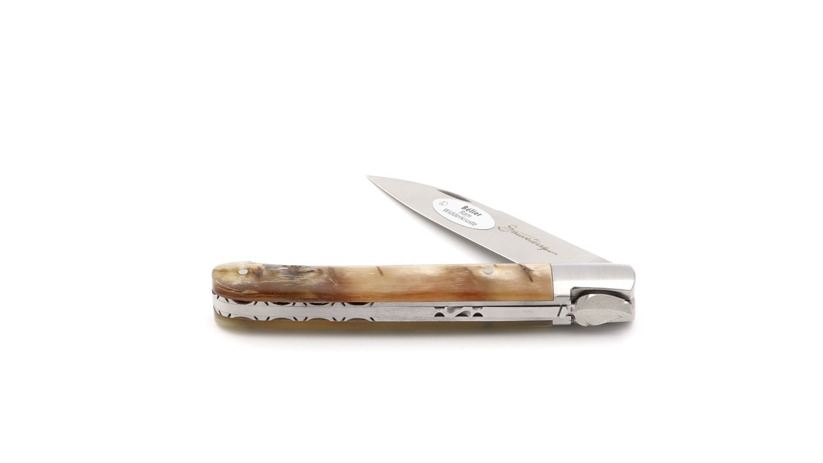 Sauveterre knife chiseled ramhorn