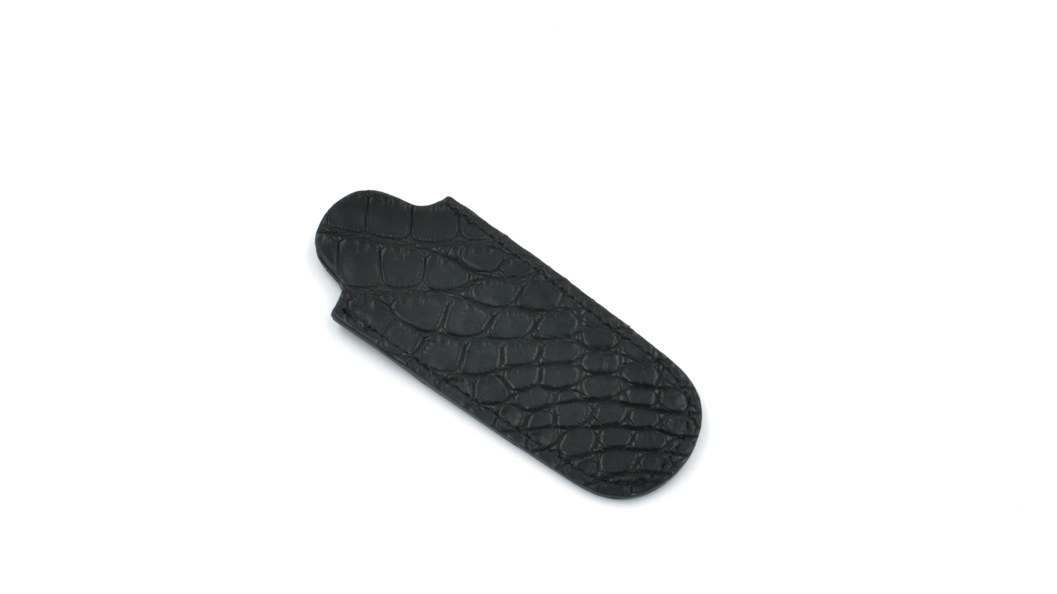MAX CAPDEBARTHES Stecketui POCHE Krokoleder schwarz 11 cm  MAX CAPDEBARTHES Stecketui POCHE Krokoleder schwarz 11 cm