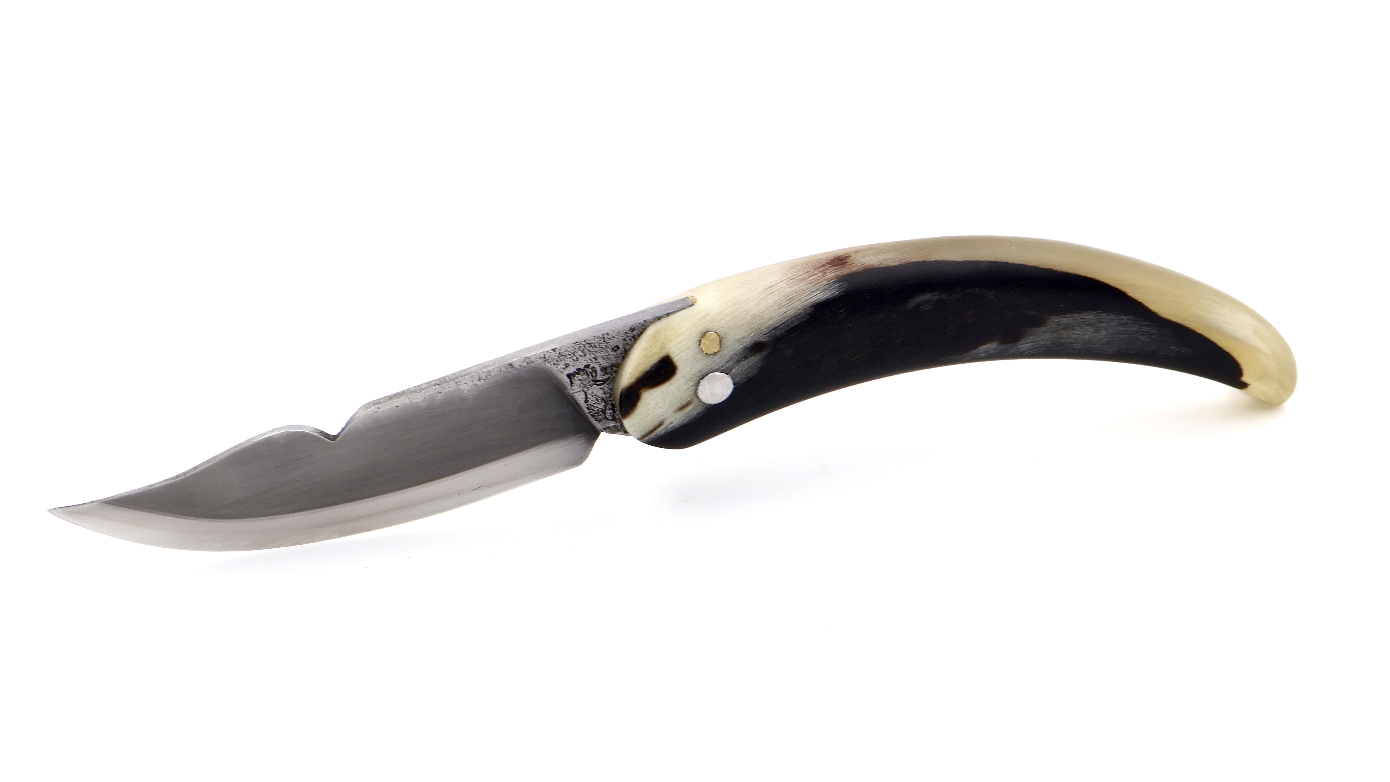 Coutellerie du Lotus Cornicciolu Widderhorn matt korsisches Hirtenmesser 12,5 cm   Coutellerie du Lotus Cornicciolu Widderhorn matt korsisches Hirtenmesser 12,5 cm