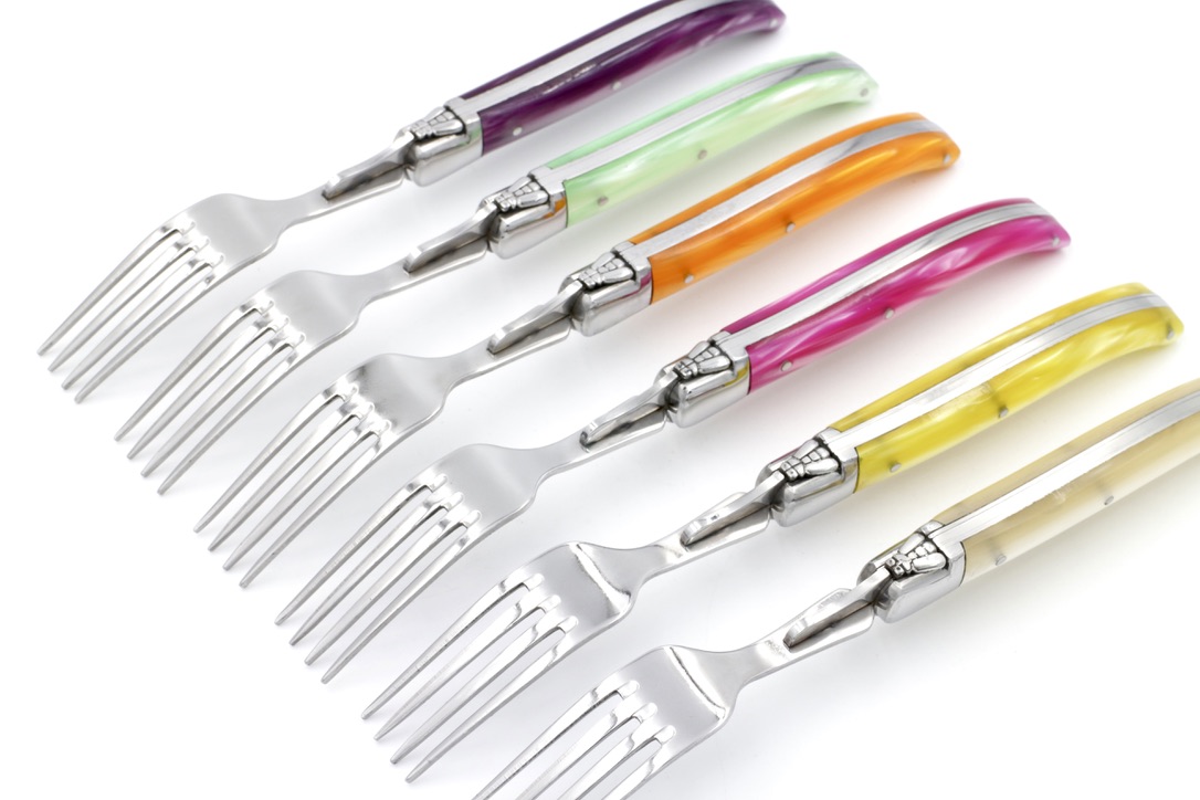 FBEB7B05-8B9D-4E0B-A3C2-4E8DDC8223E4_1_105_c AU SABOT Laguiole Gabel einzeln Modell Harmony - verschiedene Farben