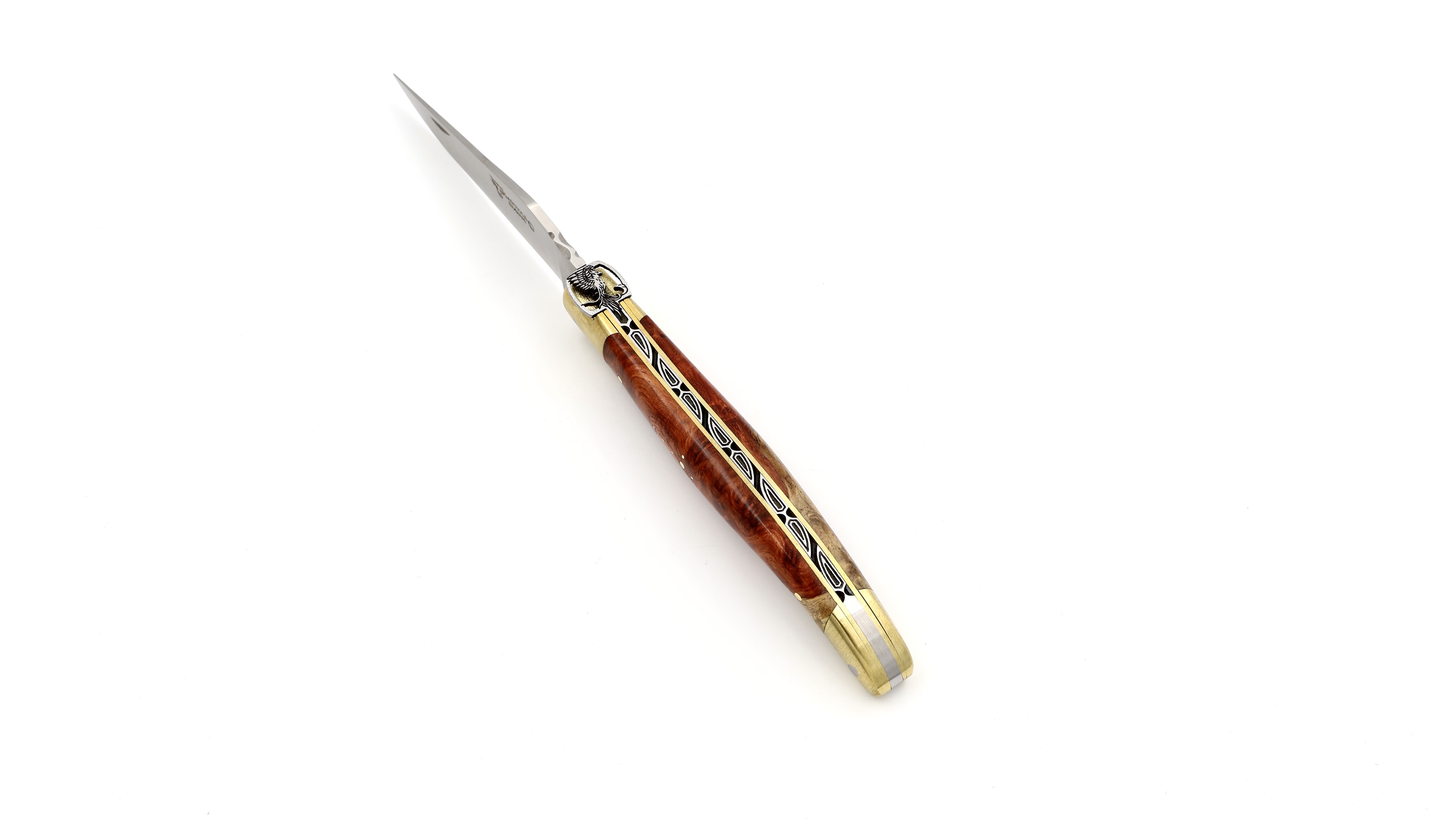 Laguiole en Aubrac Meisterstück PHÖNIX Amboina-Wurzelholz 12 cm    