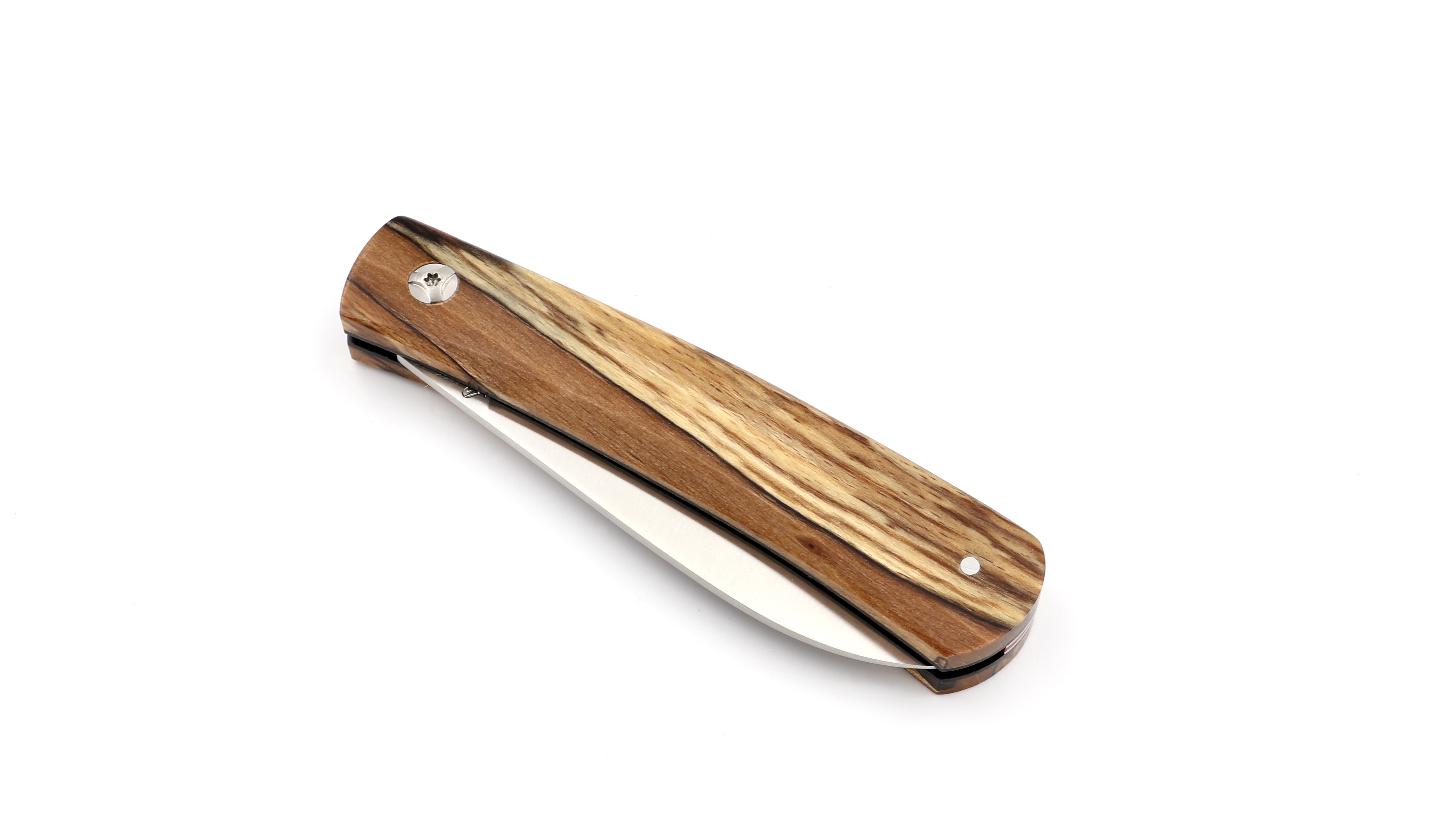 Roland LANNIER Spring Heeled Jack Taschenmesser Buche