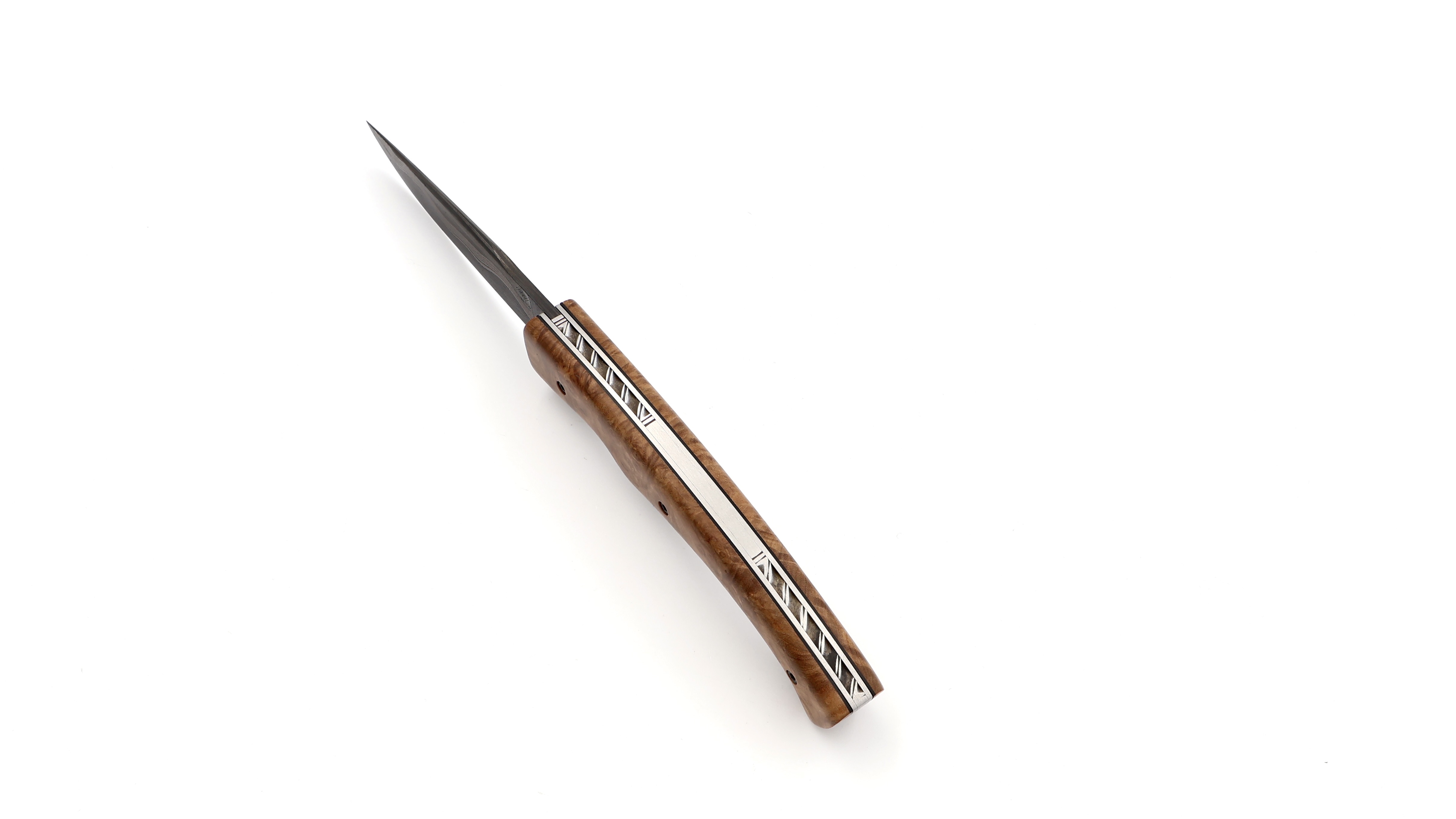 KLEOS Taschenmesser LYKOS braunes Malee Wurzelholz DarkMai Coppermascus