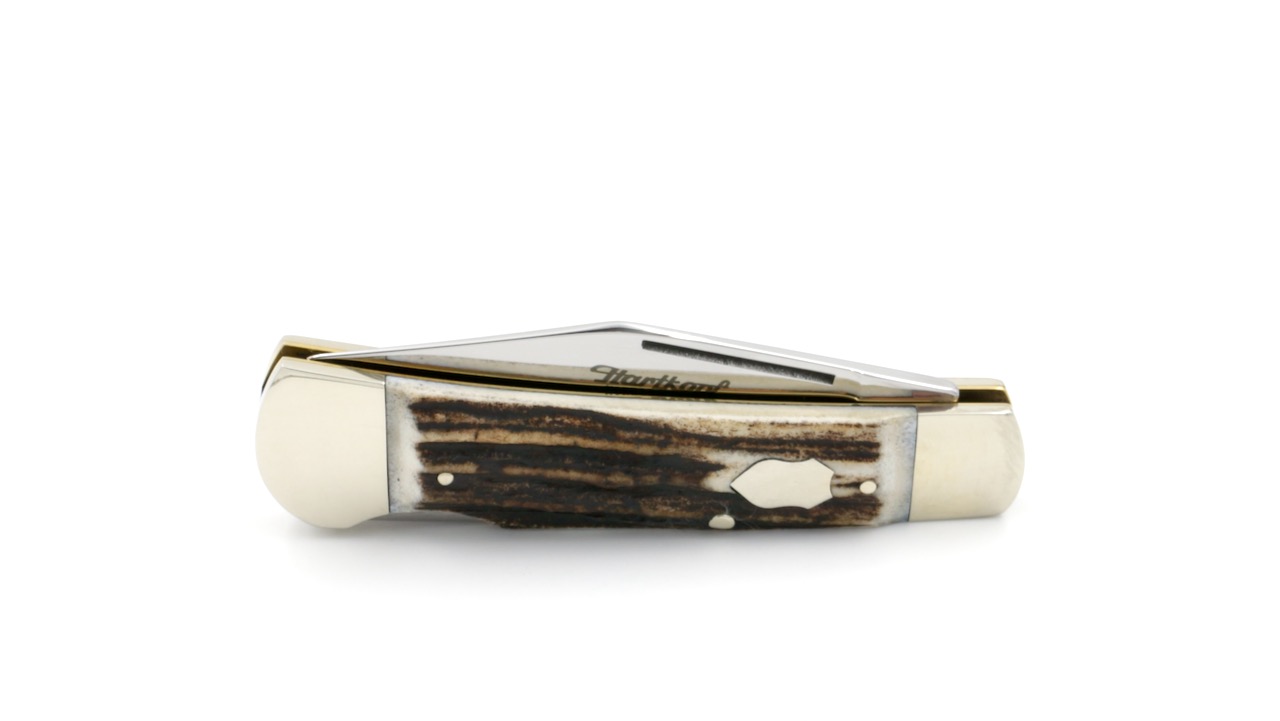 29220030-N05 Hartkopf Taschenmesser Hirschhorn Backlock