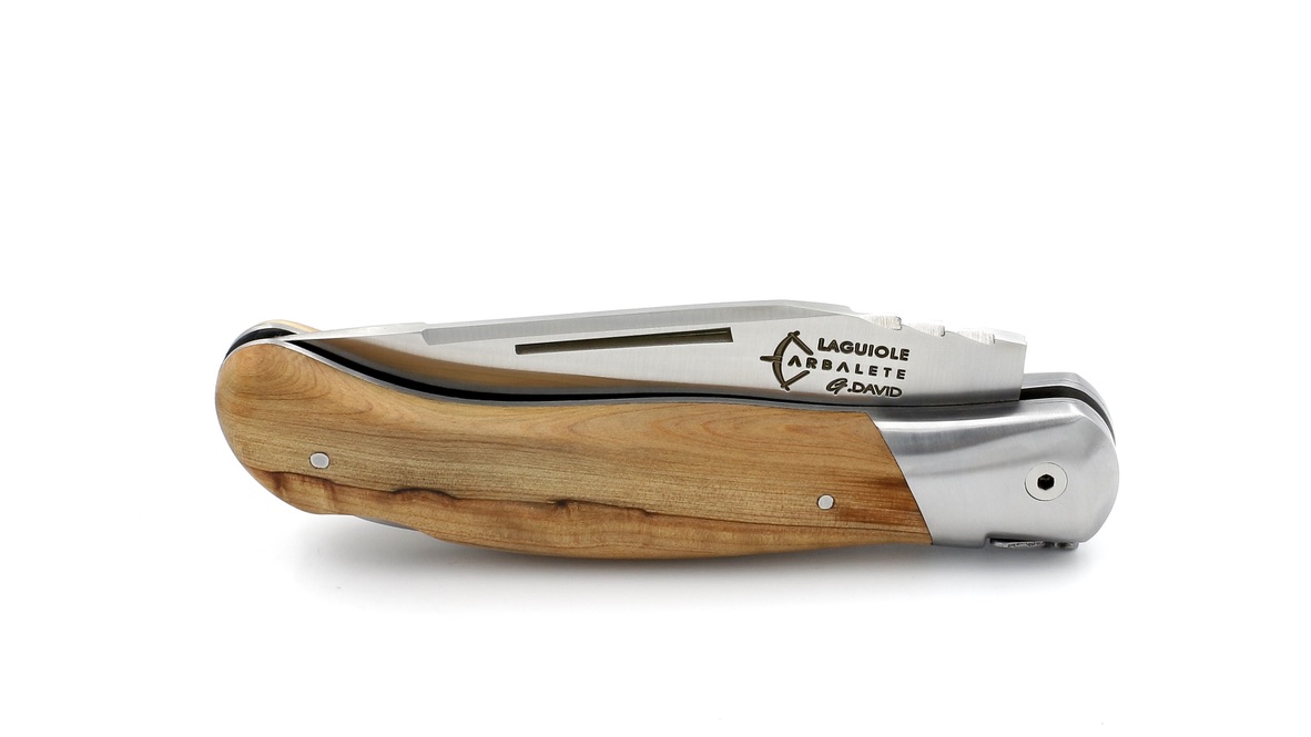 CCEA654D-B1F4-4337-80F6-BBA94EBC7328_1_105_c ARBALETE G. David Laguiole Jagdmesser NATURE Wacholder 12 cm