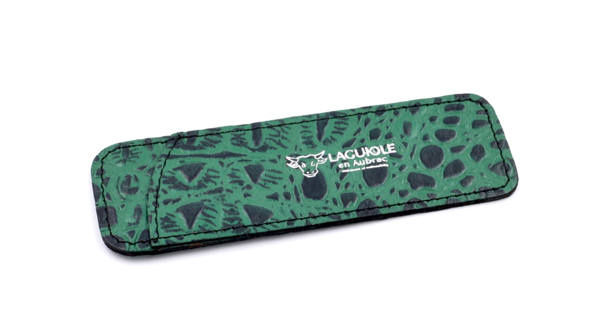 LAGUIOLE en Aubrac Taschen-Etui/Steck-Etui grob genarbtes Leder 12 cm