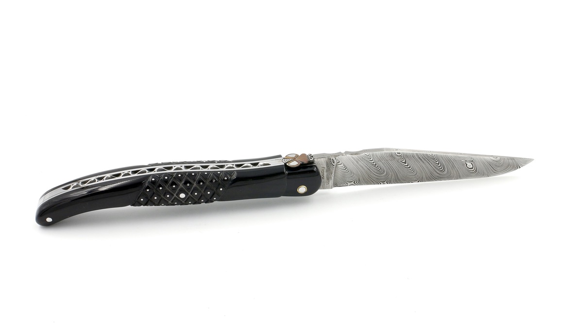 6C0A59EA-C46C-4326-B4C8-B2621F0CAE55_1_105_c Fontenille Pataud Laguiole AIGUILLES (Needles) buffalo horn 12 cm