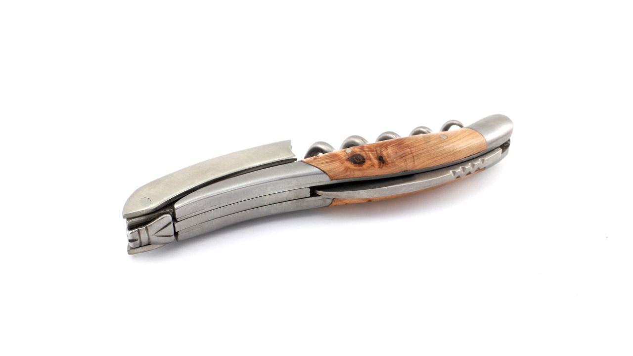 SOMWacholder-matt-3 Laguiole en Aubrac Sommeliermesser Wacholder