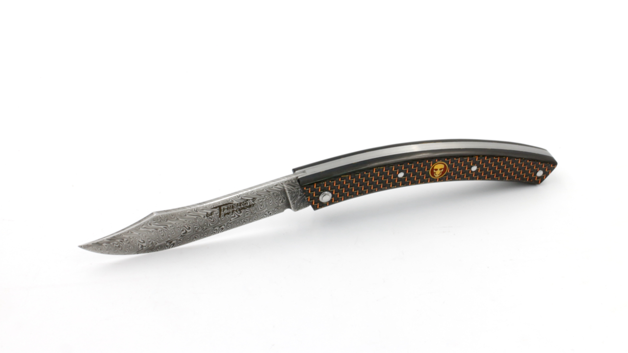 IMG_6417 COGNET Thiers Messer Kupfer Carbon Damastklinge