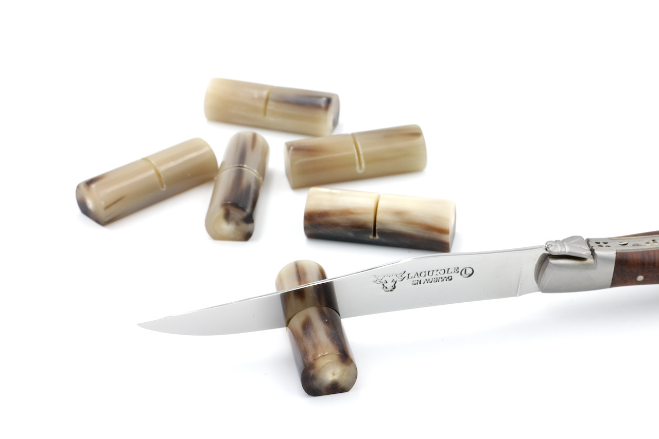 IMG_4215 Laguiole en Aubrac Messerbänkchen Hornspitze 6-tlg.