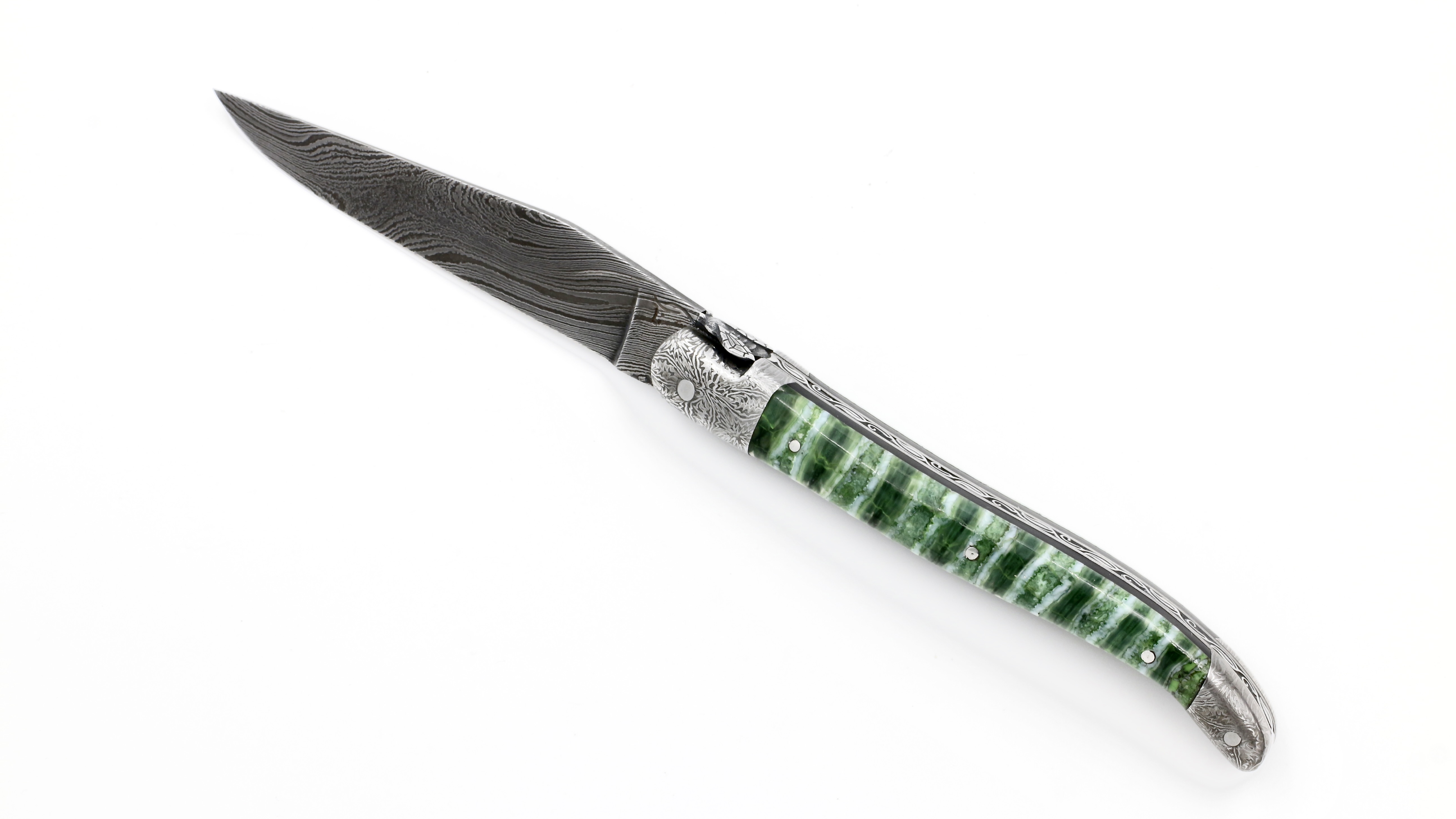 F2A5DF63-EF33-438D-B0A7-CD023412EF6F_1_201_a Honoré Durand Laguiole Meisterstück wilder Damast Damastbacken Mammutbackenzahn 12 cm