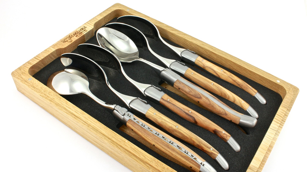 Laguiole en Aubrac Olive Suppenlöffel Set