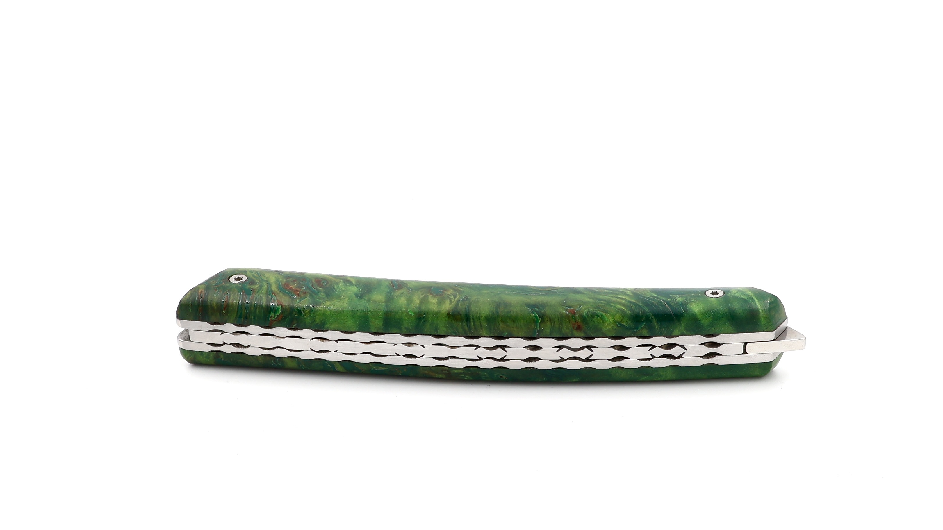 Claude DOZORME Thiers VERROU Damast Pappelwurzelholz