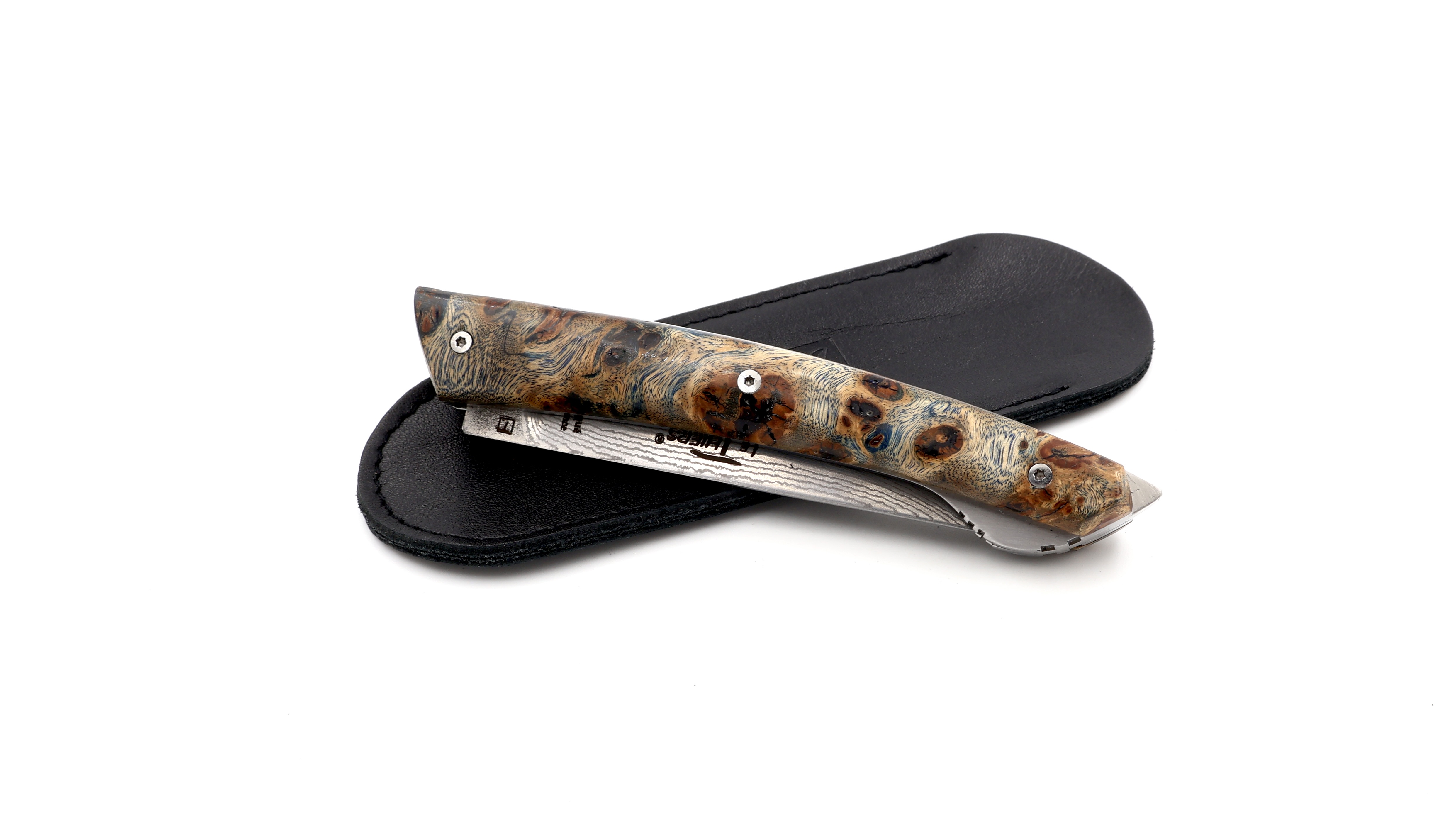 Claude DOZORME Thiers VERROU poplar damascus blade Claude DOZORME Thiers VERROU poplar damascus blade