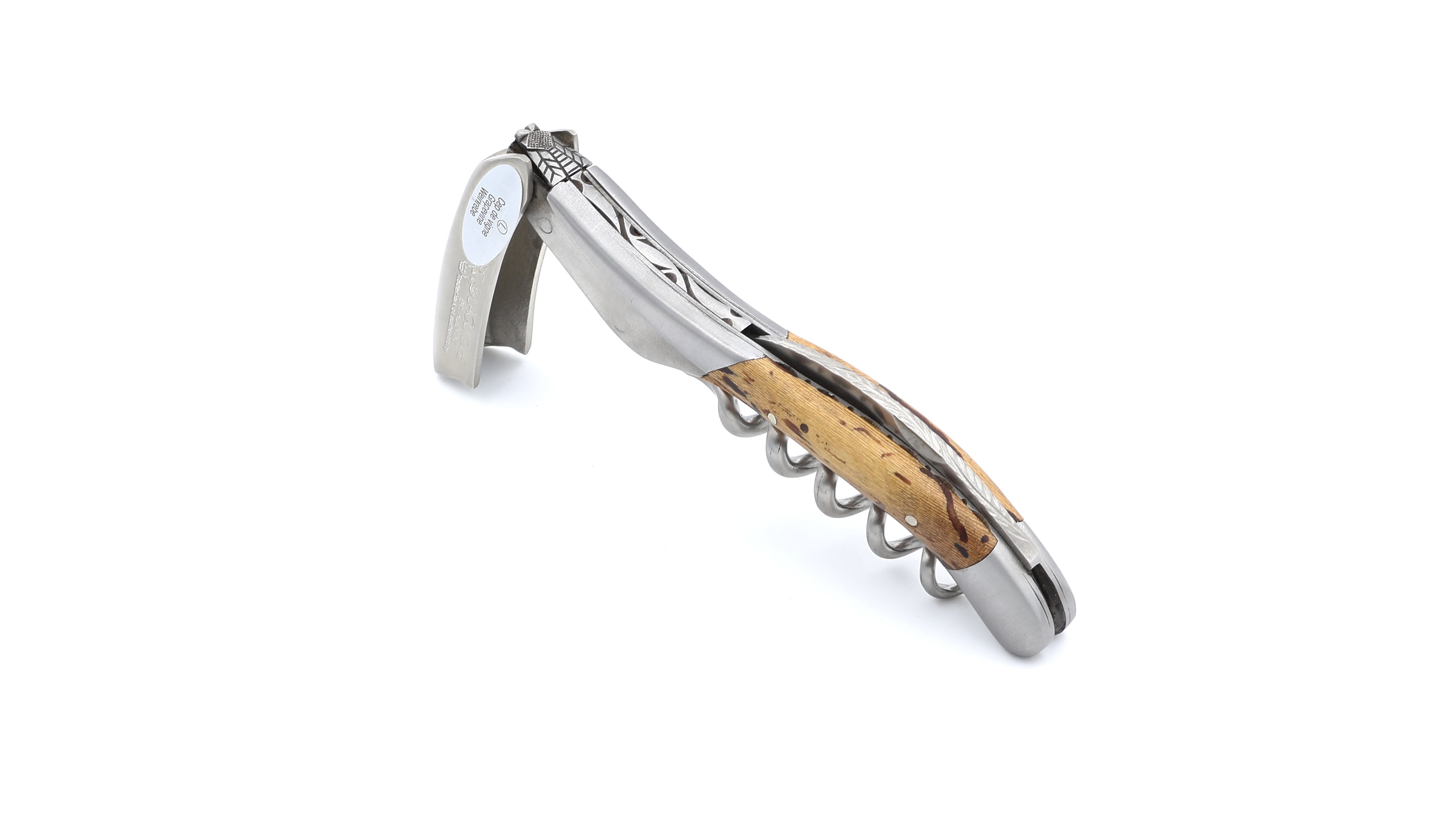 Laguiole en Aubrac Laguiole Sommelier knife with guillochage, special bee