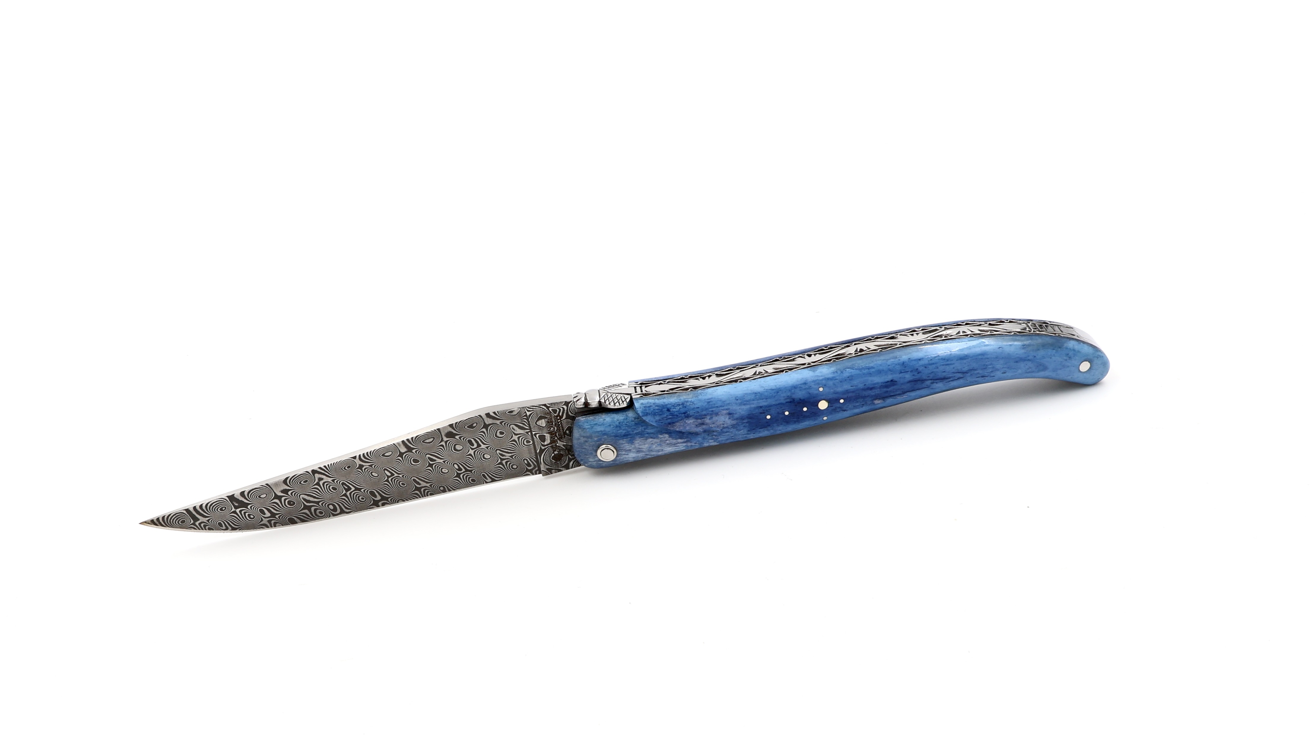 Laguiole en Aubrac  DSC®  Rosendamast Kamelknochen massiv Doppelplatine 12 cm   Laguiole en Aubrac  DSC®  Rosendamast Kamelknochen massiv Doppelplatine 12 cm