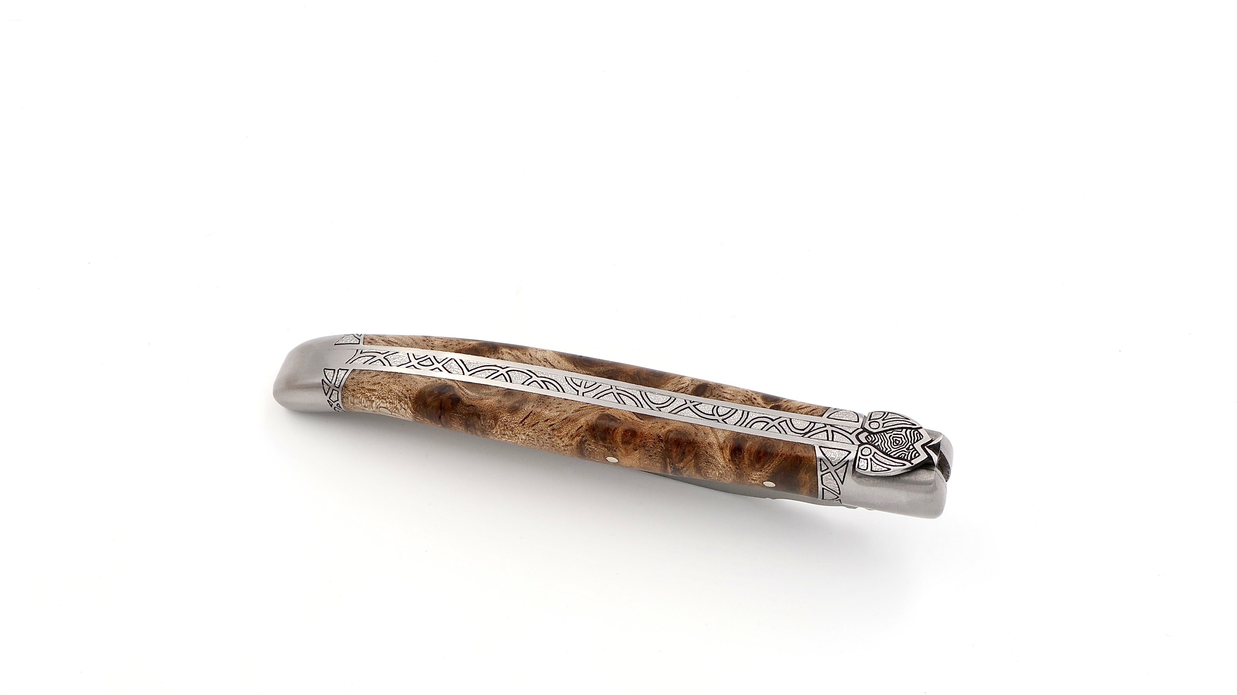 Laguiole en Aubrac master piece laguiole knife burl of albizia