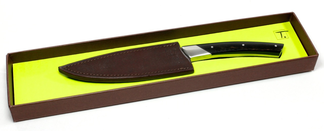 Kochmesser-klein-Ebenholz Chambriard Thiers Zubereitungsmesser 13 cm TG6 Ebenholz Grands Gourmets