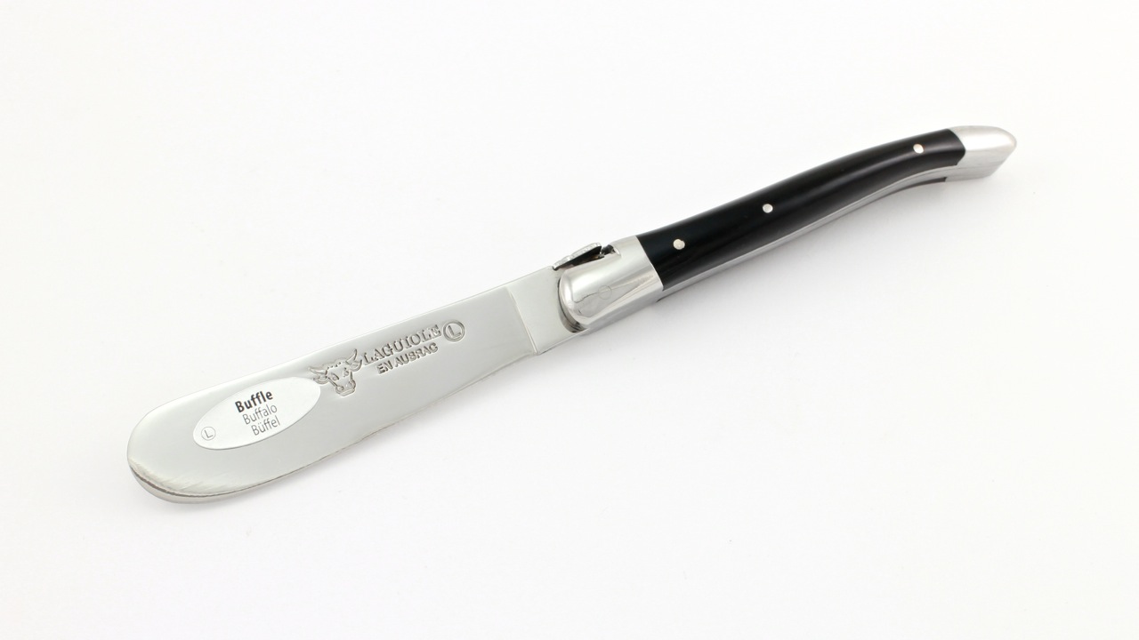 AUBRAC-BUTTERMESSER-BUFFEL-2 Laguiole en Aubrac Laguiole Buttermesser Büffelhorn