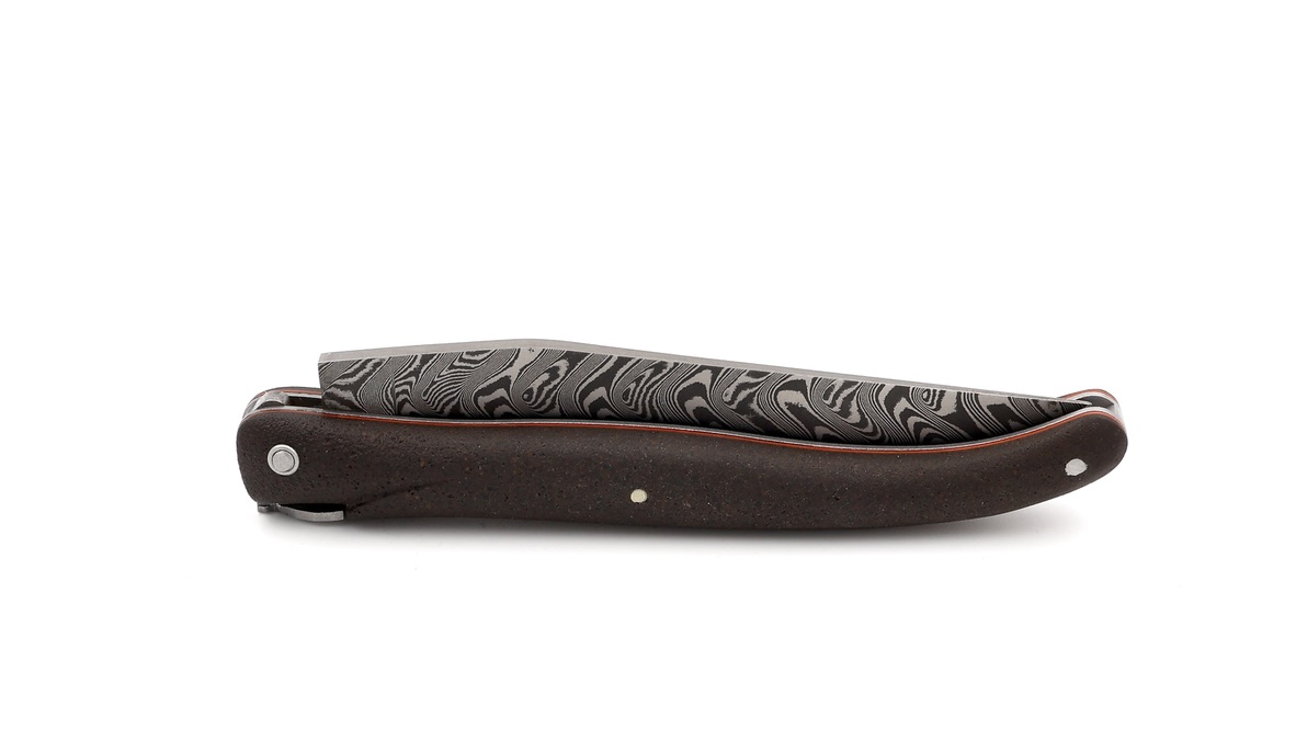 Laguiole en Aubrac Terre d'Aubrac full handle DSC® Carbondamascus 12 cm