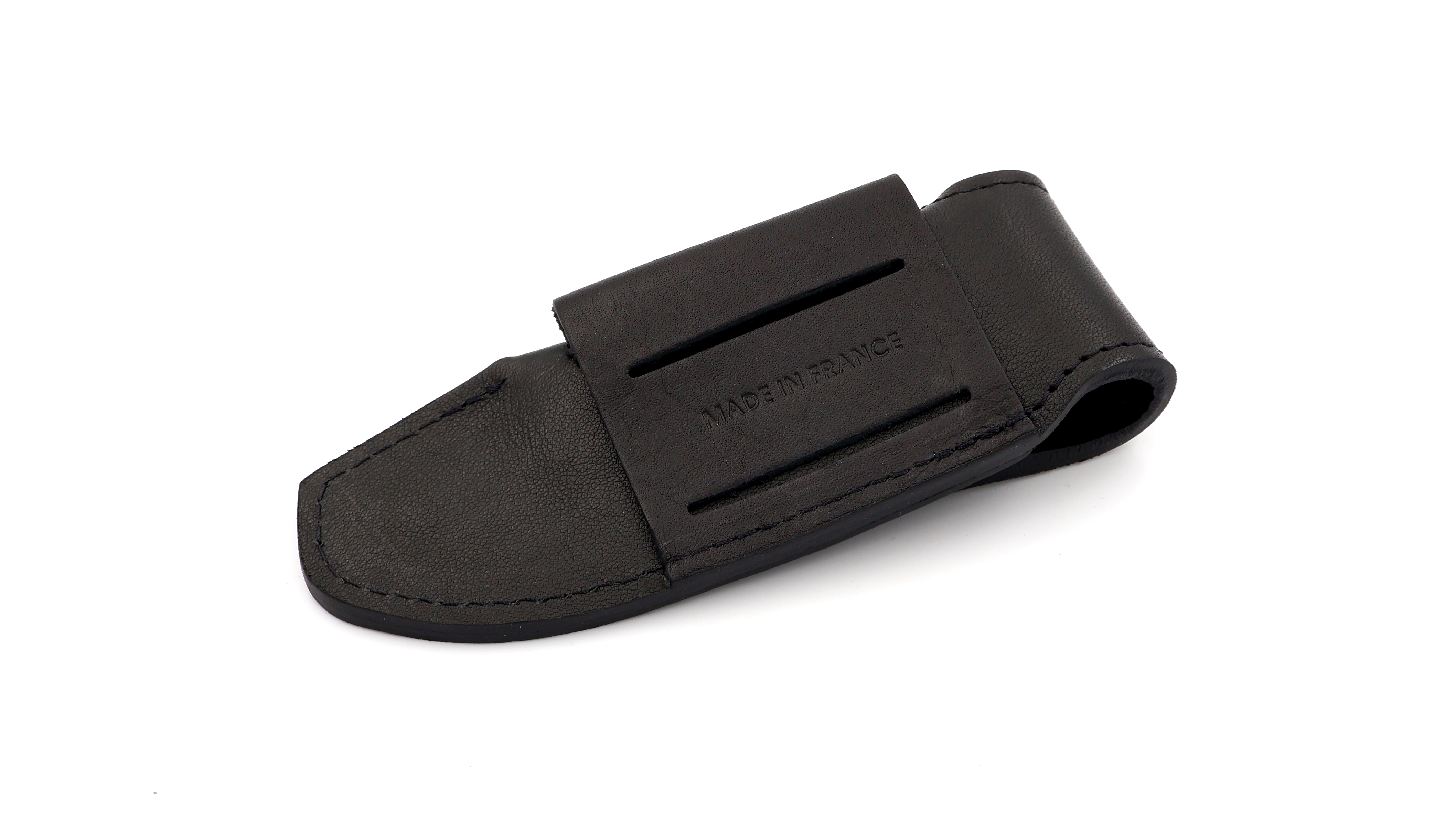 Gürteletui aus Leder Liadou Messer 12 cm schwarz