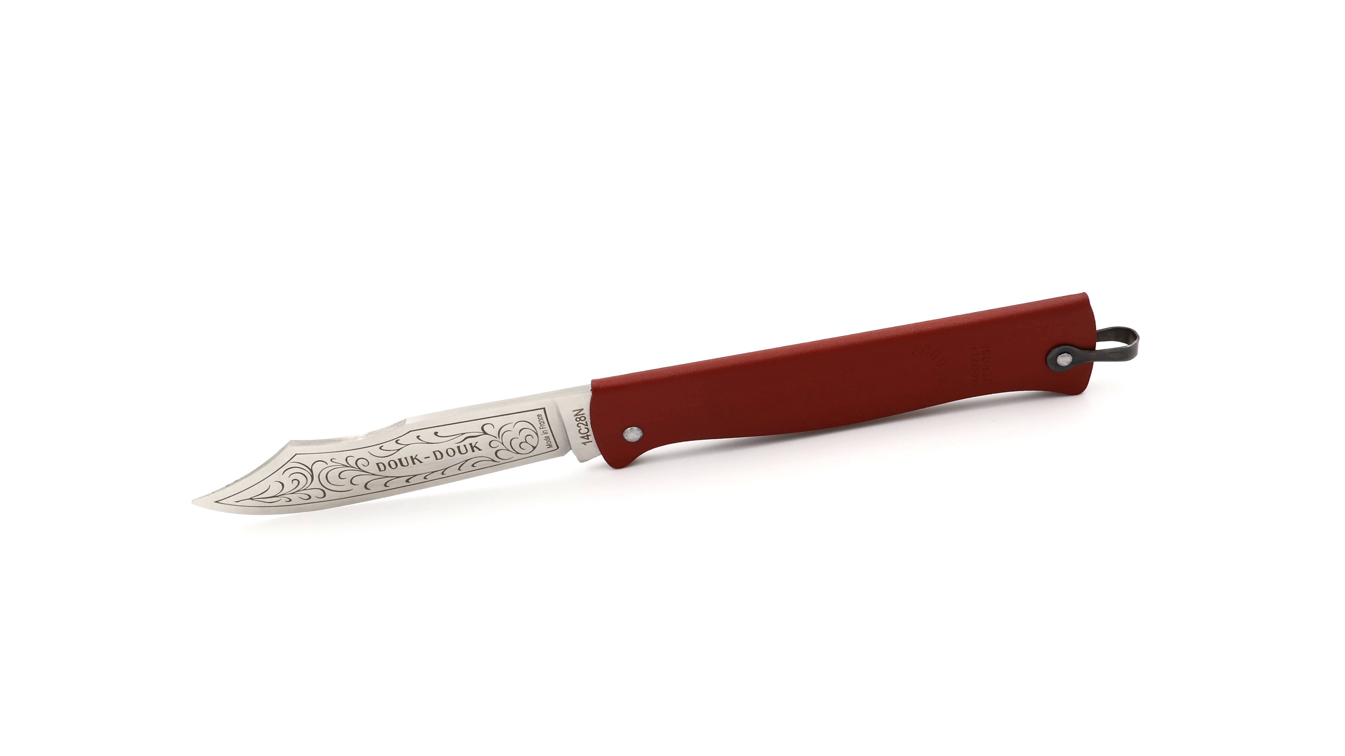 Cognet DOUK-DOUK knife red 11 cm 14C28N 