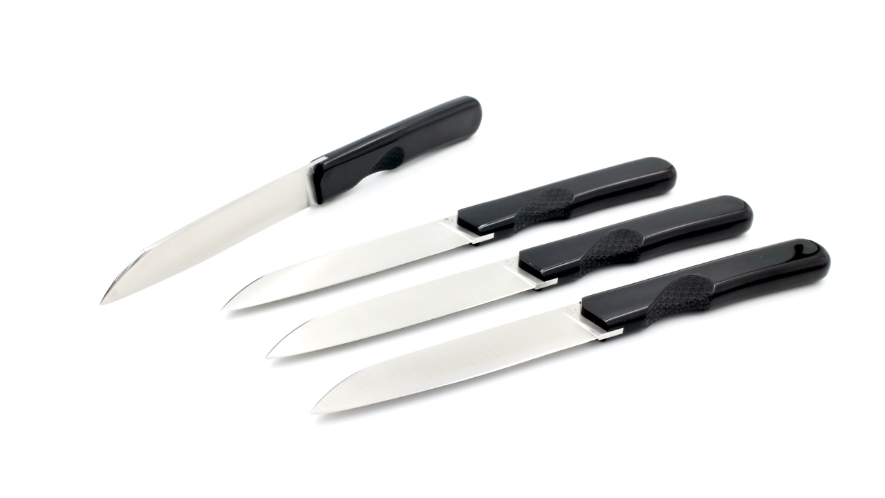 Roland LANNIER Tabelknives CUT THE BULLSHIT BLCK Set 4 pieces