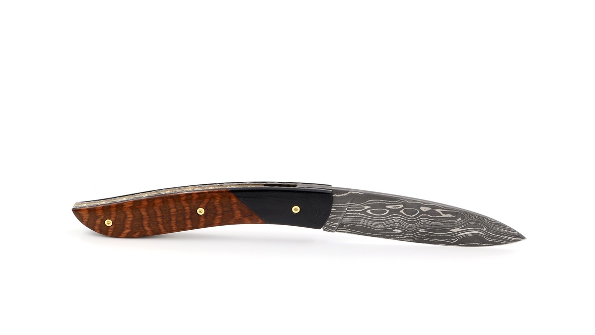 Atelier NÉVÉ Tim Bernard amourette wood and G10 damascus