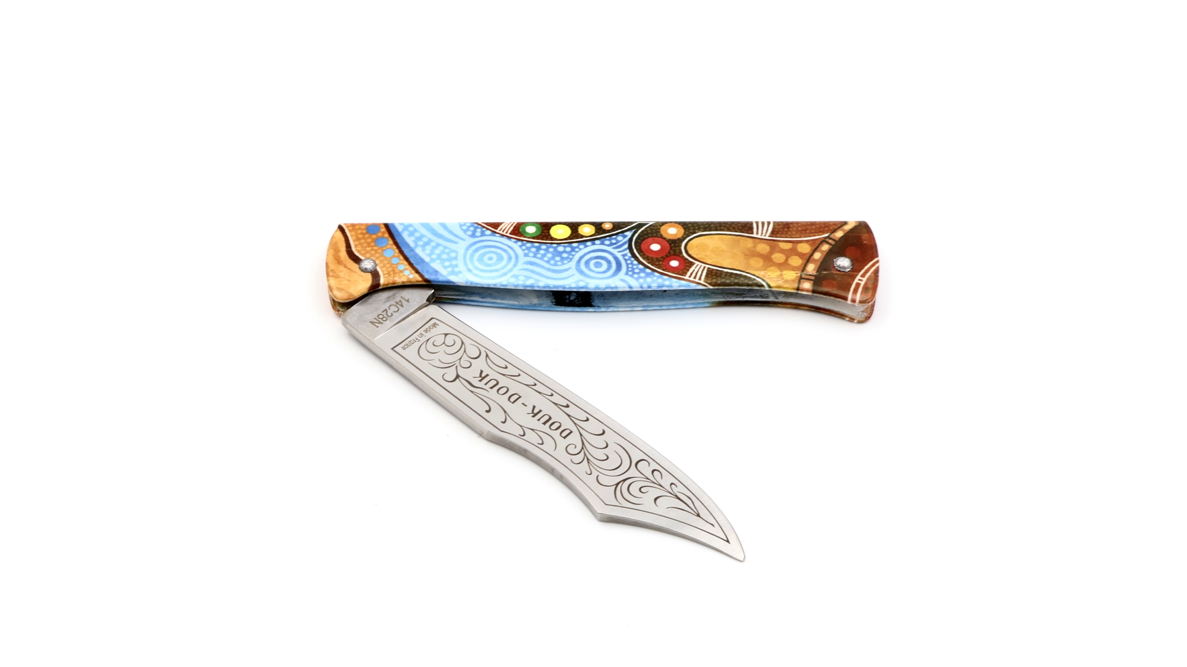 Cognet DOUK-DOUK Messer Sondermodell Aborigines 11 cm