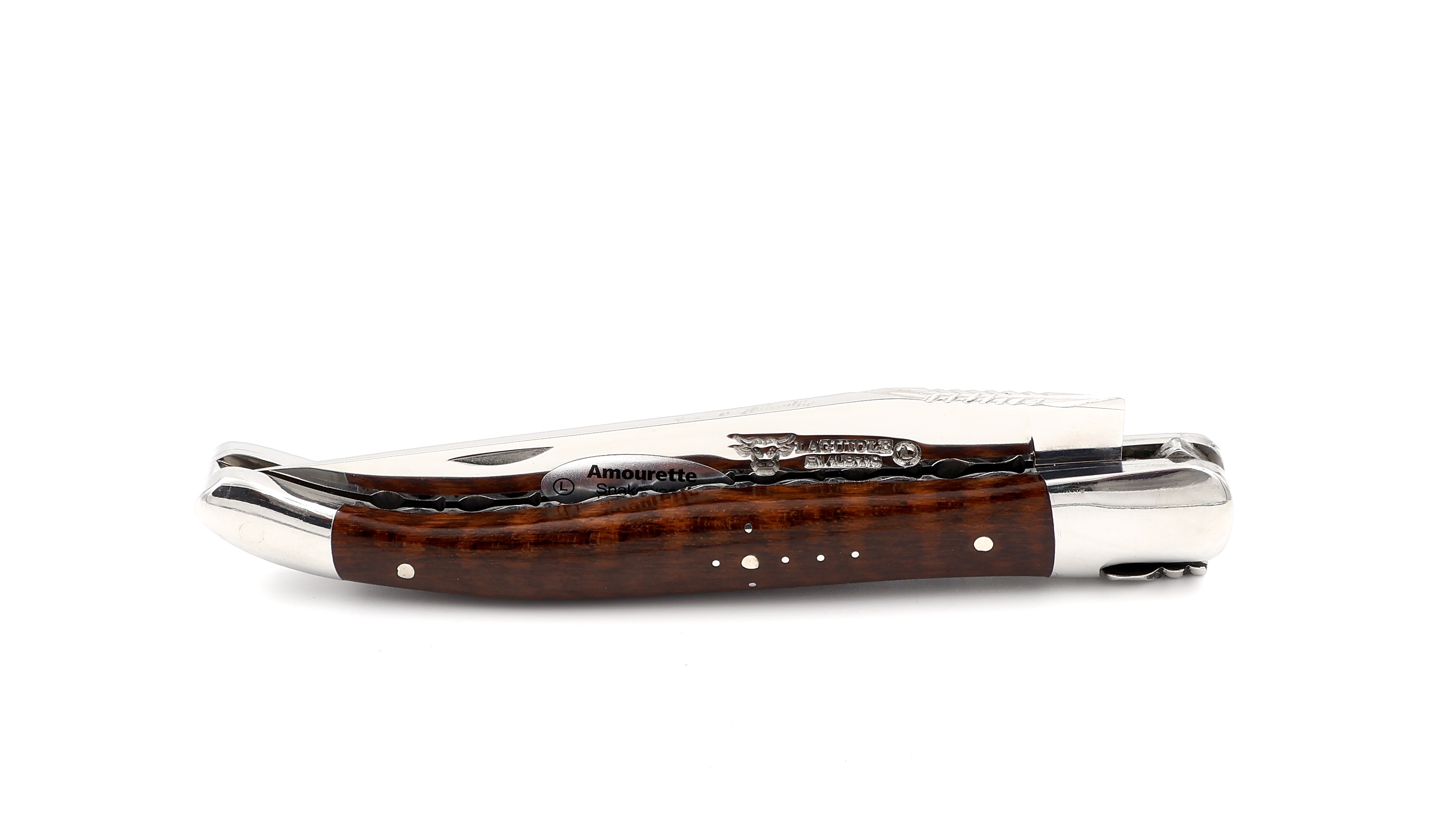 Laguiole en Aubrac guillochierte Platine Amourette 12 cm