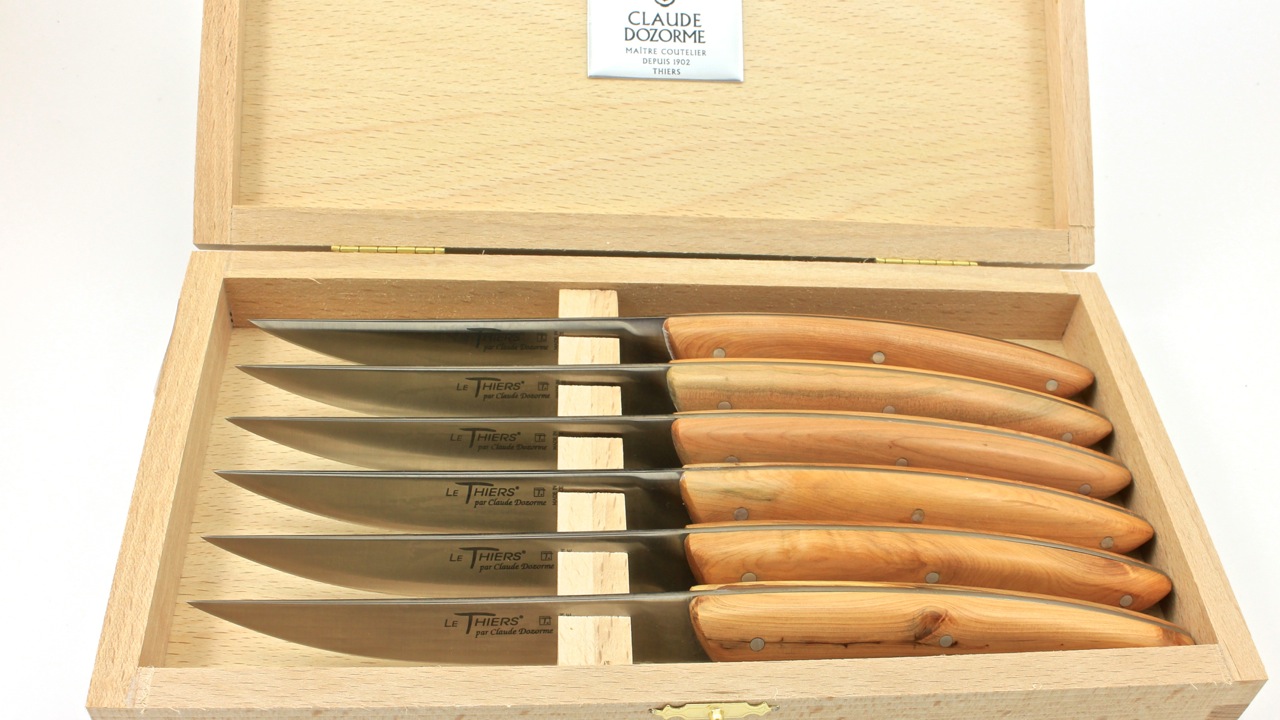 Claude DOZORME Thiers steakknives juniper set of six