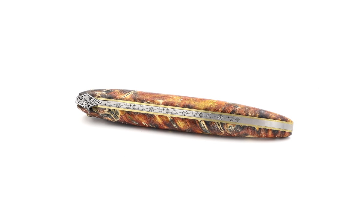 Laguiole en Aubrac Laguiole elder burl with Space bee 12 cm