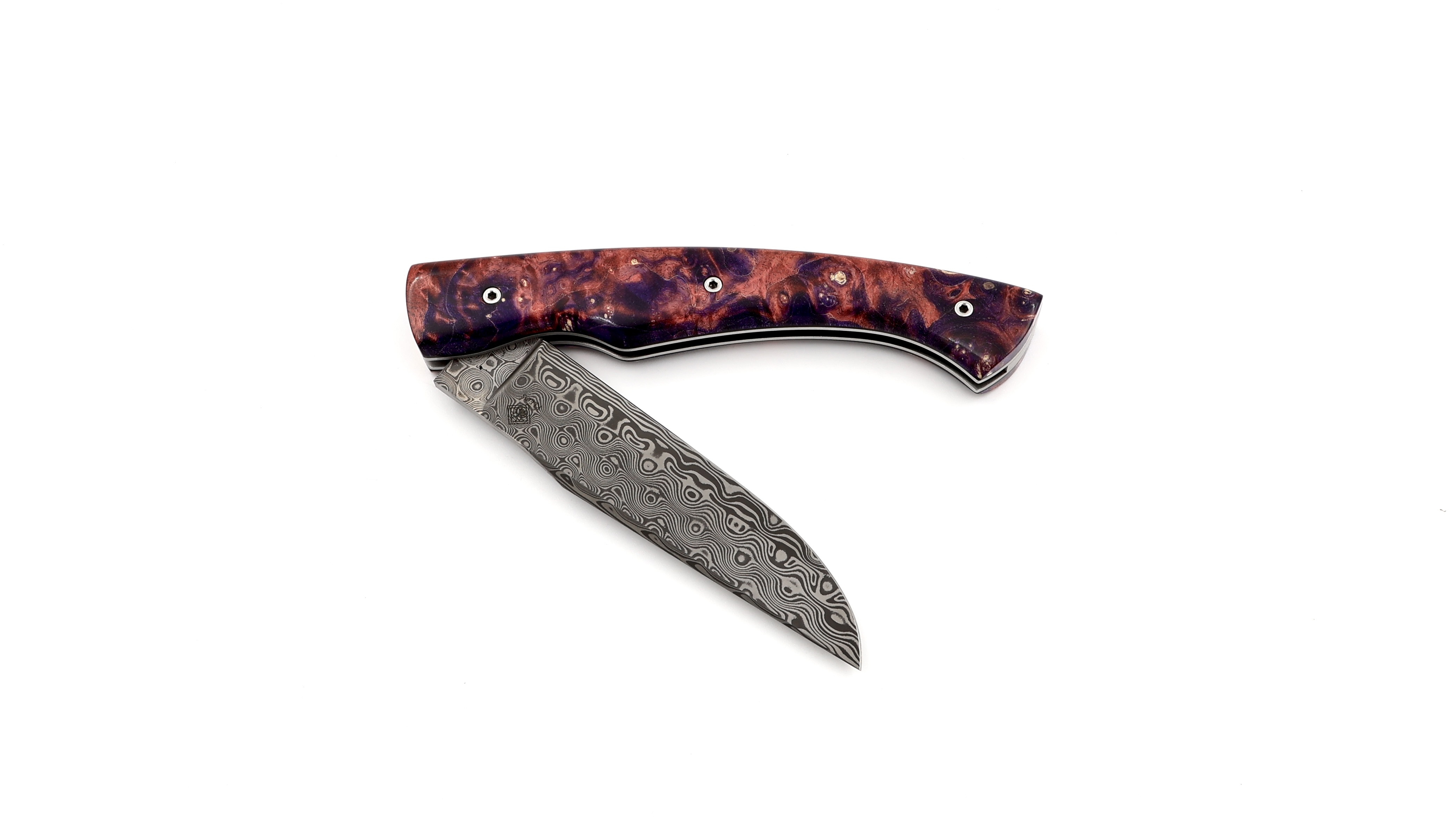 KLEOS Taschenmesser LYKOS Holunder Wurzelholz Rosendamast 