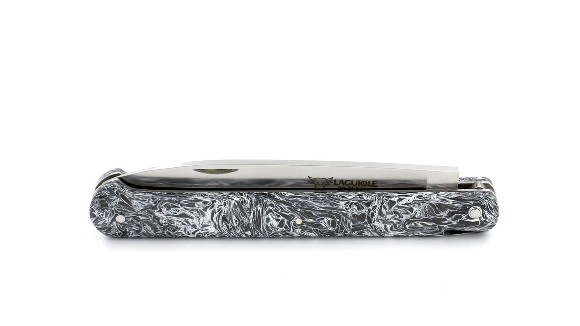 6C2497C5-74EB-47C2-9CCC-E0D089953D0C_1_105_c Laguiole en Aubrac Meisterstück DROIT - das Gerade - FATCarbon Polar 13 cm