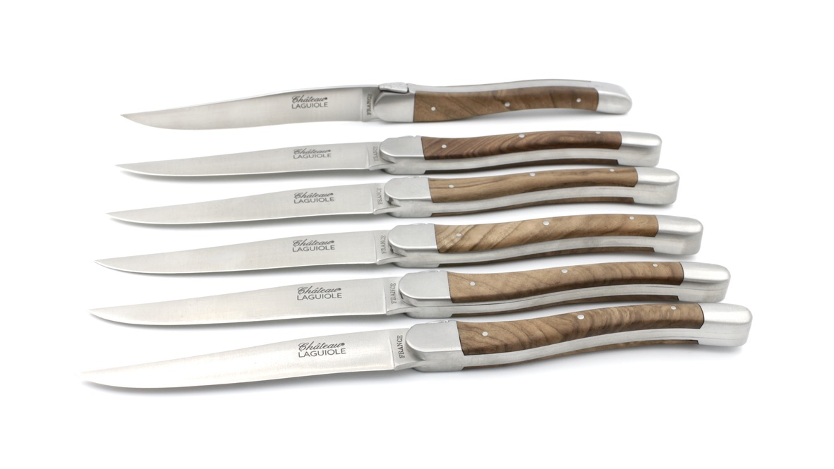 Château Laguiole SIGNATURE Steakmesser Walnussholz  Set 6-tlg.