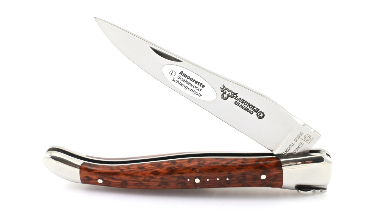 Laguiole en Aubrac amourette/snakewood 12 cm