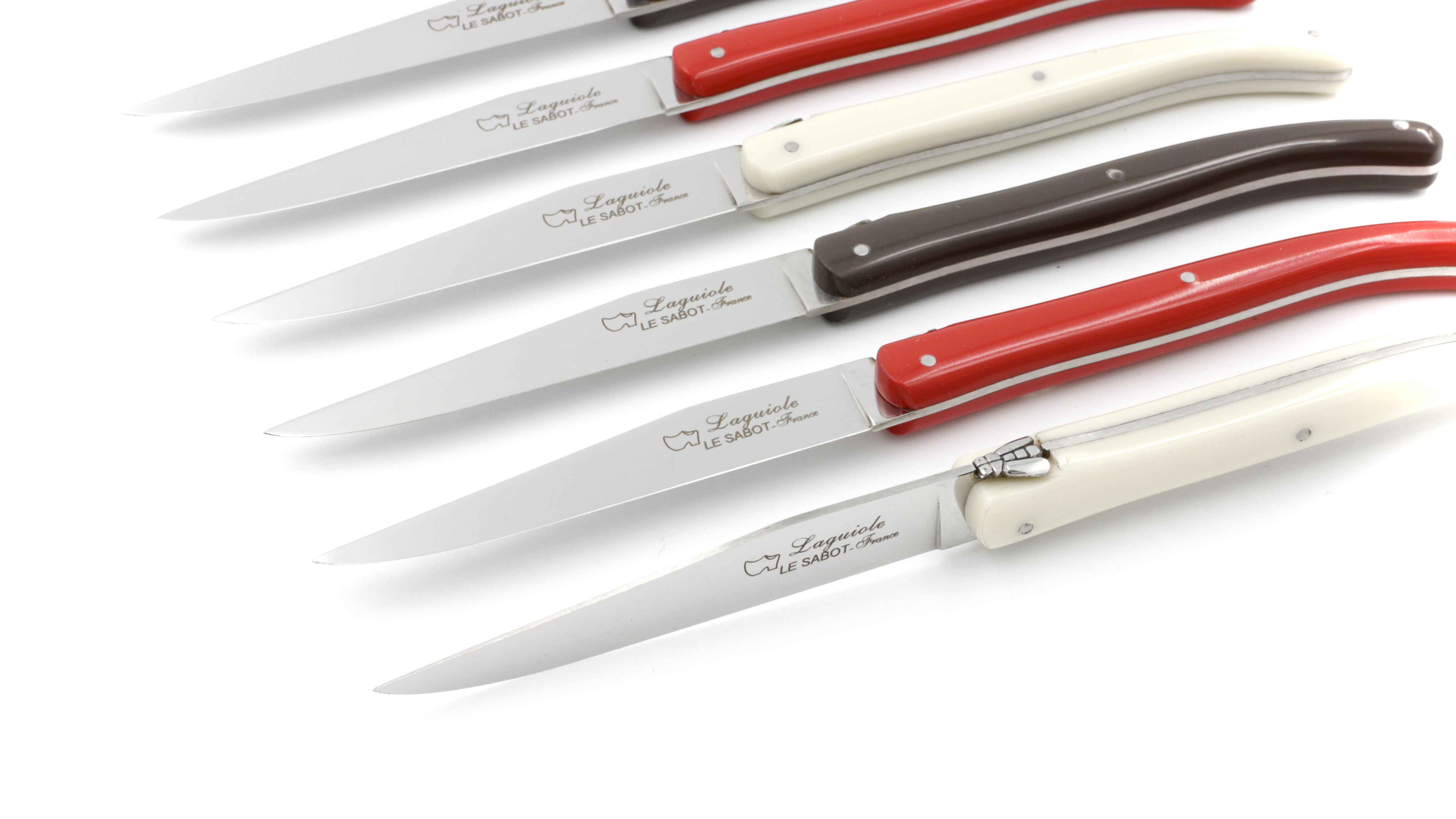 AU SABOT Laguiole Steakmesser Set 6-teilig POM