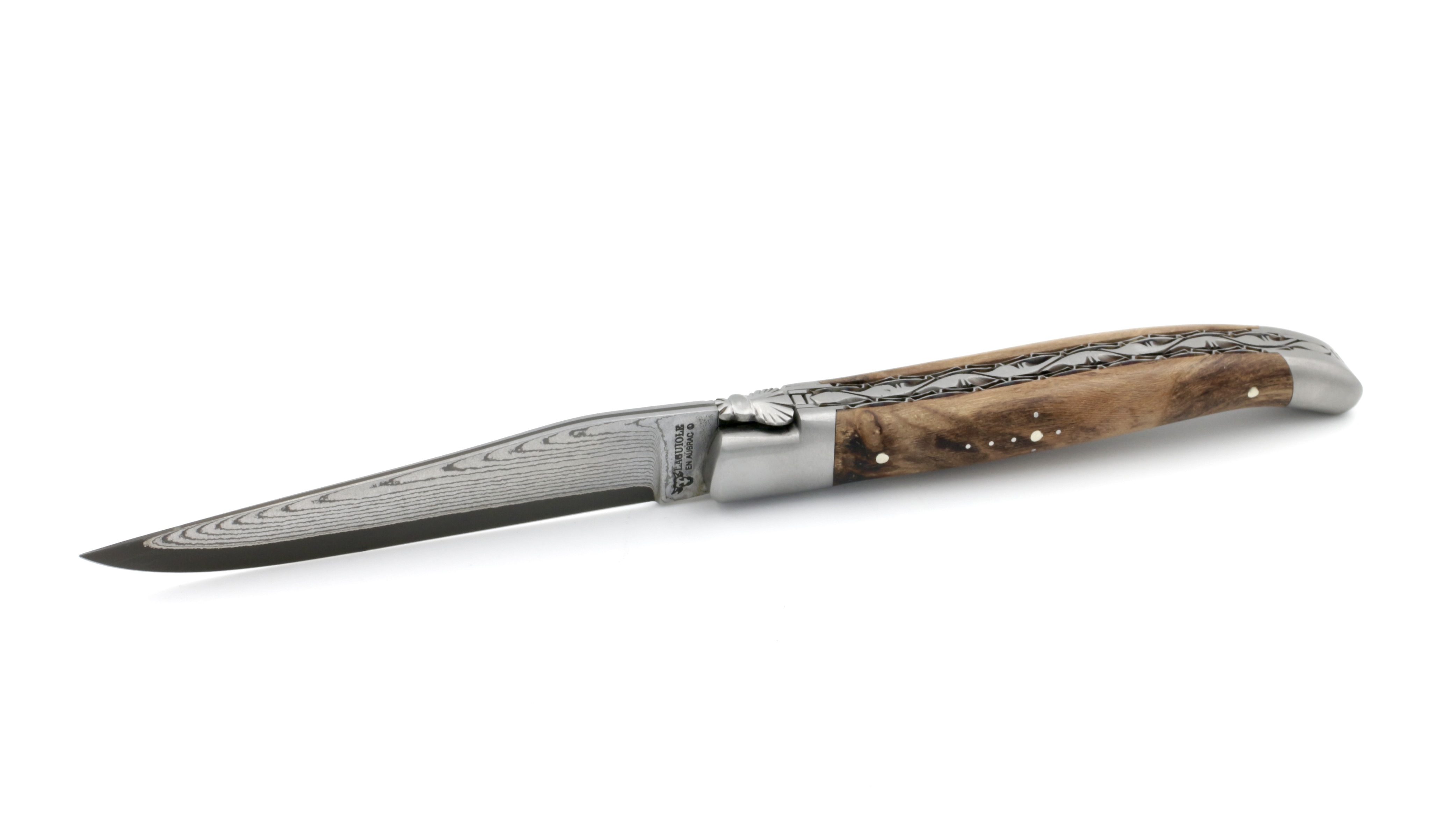 0E203A58-E360-4B93-A029-CF1D5A3E79EC_1_201_a Laguiole en Aubrac jap. Damastklinge Weinstock Doppelplatine 12 cm