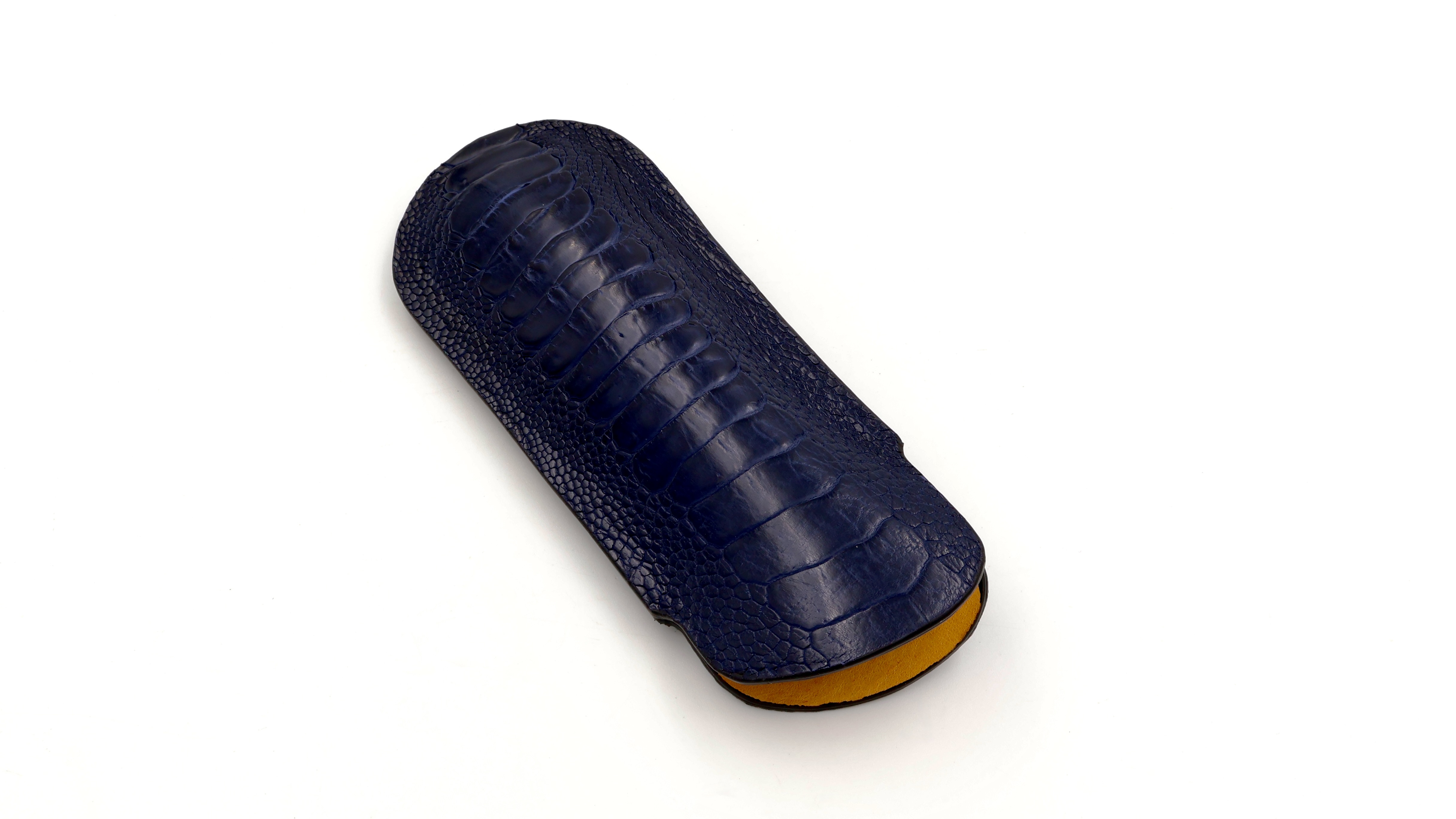 Atelier N°7 Stecketui Straussenbein Leder dunkelblau 14,5 cm   Atelier N°7 Stecketui Straussenbein Leder dunkelblau 14,5 cm