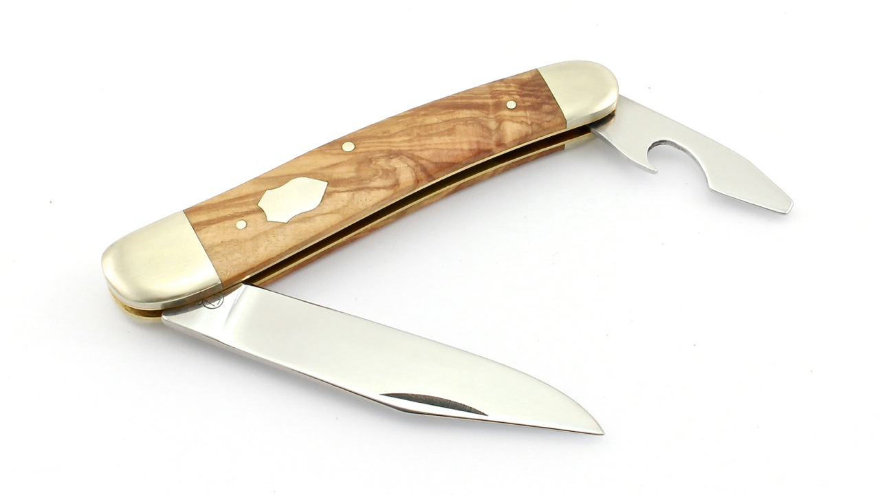 Hartkopf-Olive1 Hartkopf Taschenmesser Olivenholz mit Kapselheber
