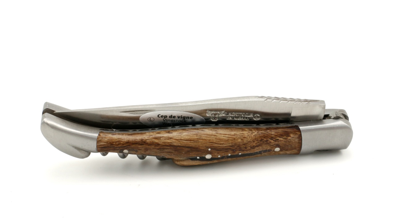 DP-Weinstock-KorkenzieherPgLIvXUztnBEx Laguiole en Aubrac Weinstock mit Korkenzieher Doppelplatine 12 cm
