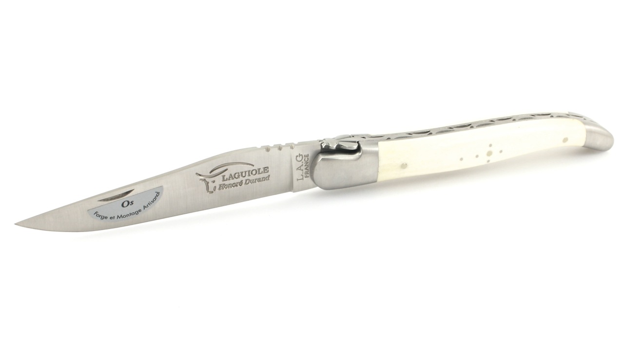 Honoré Durand Laguiole Prestige cow bone 12 cm 14C28 sandvik steel