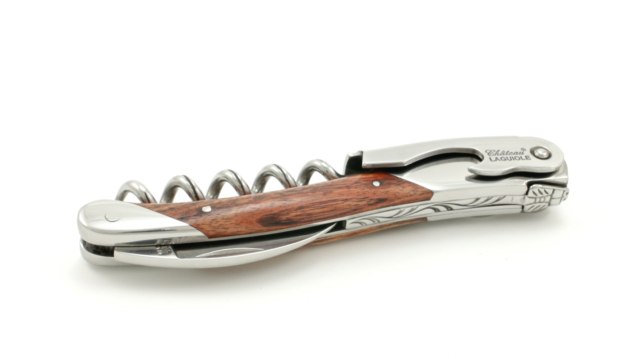 Chateau-Grand-Cru-Rosenholz Château Laguiole GRAND CRU Sommeliermesser Rosenholz