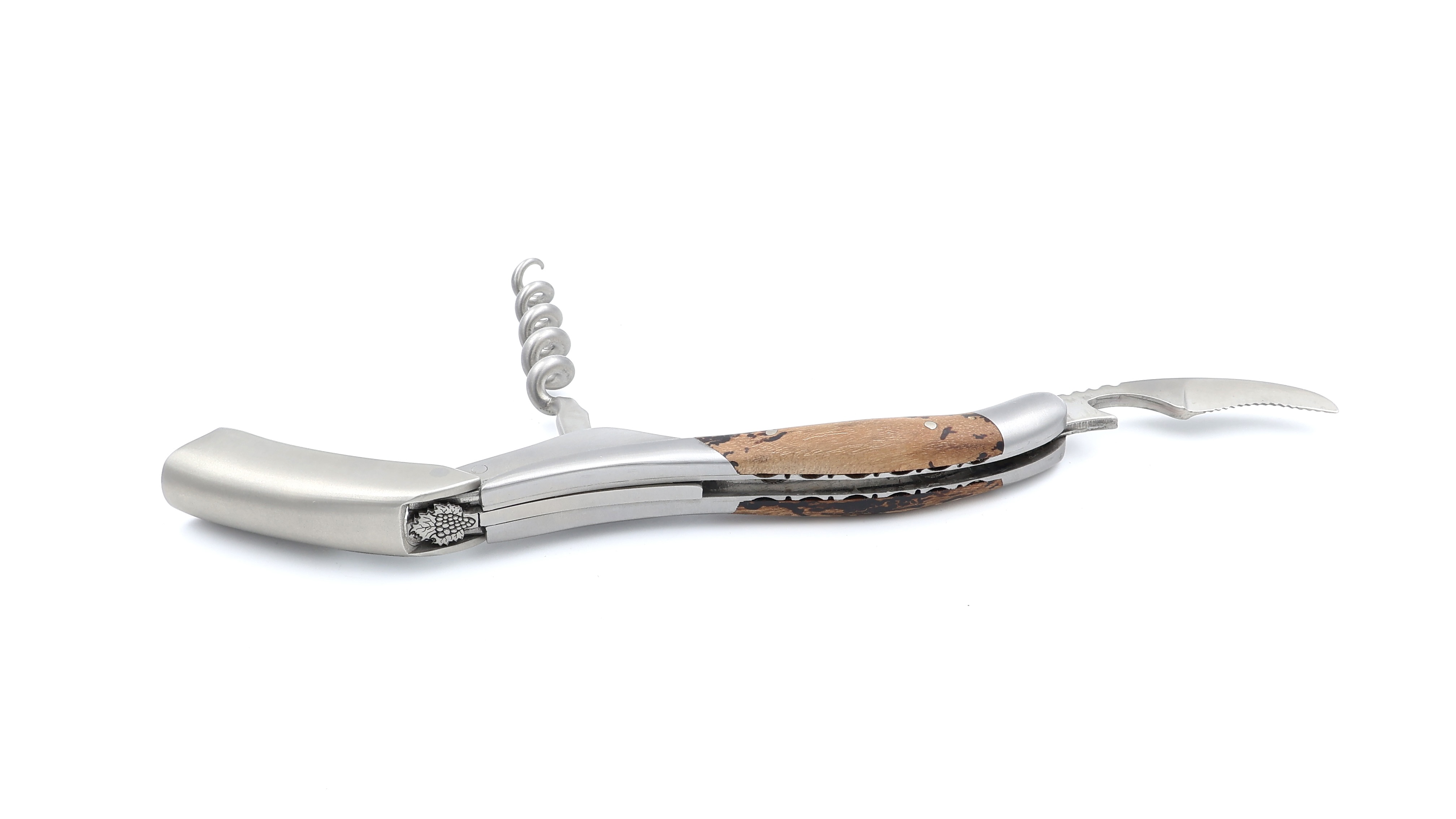 Laguiole en Aubrac Laguiole Sommelier knife wine grape with engraving and engraving bee winegrape 