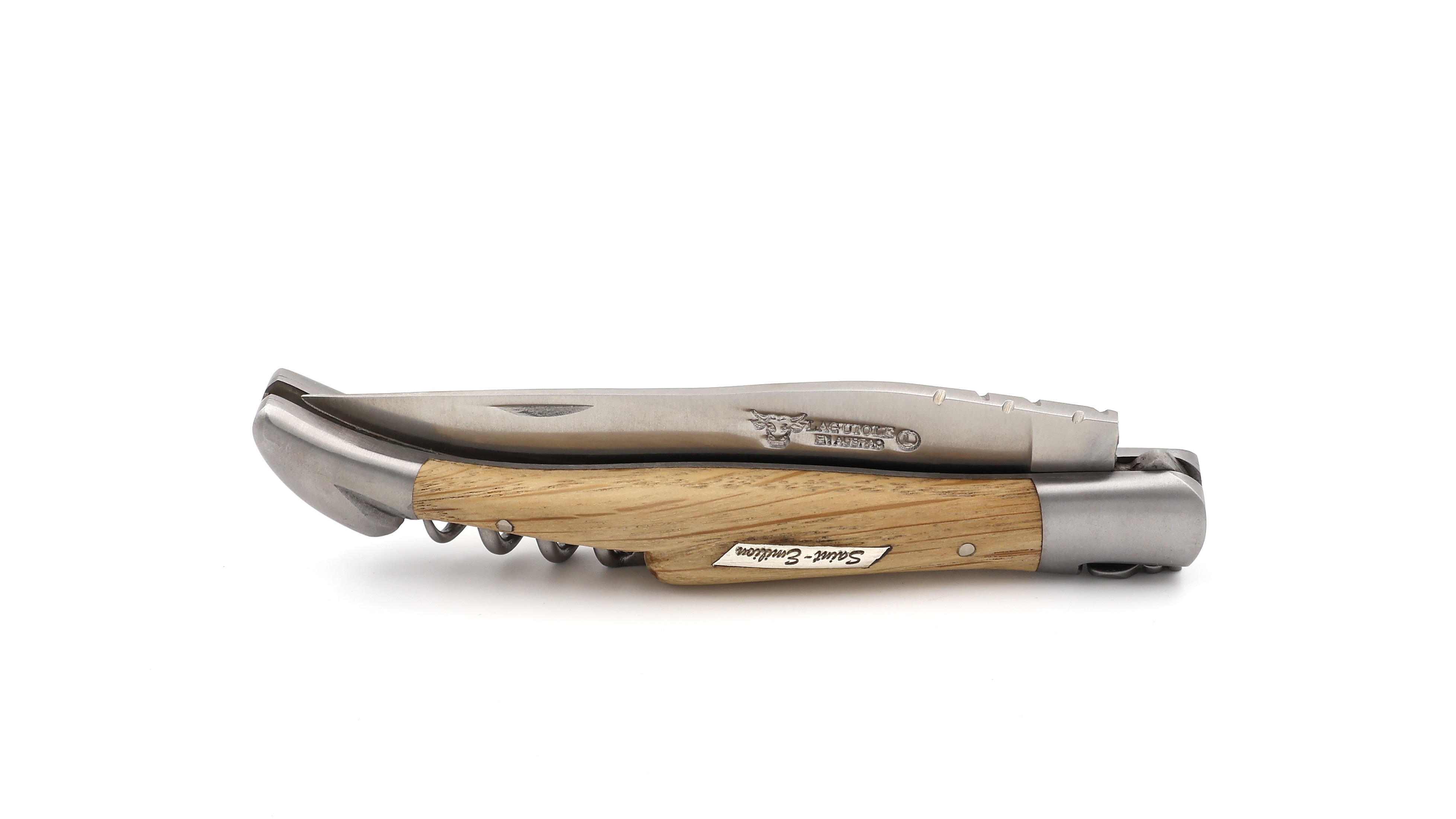 Laguiole en Aubrac barrel oak French wineries with corkscrew 12 cm